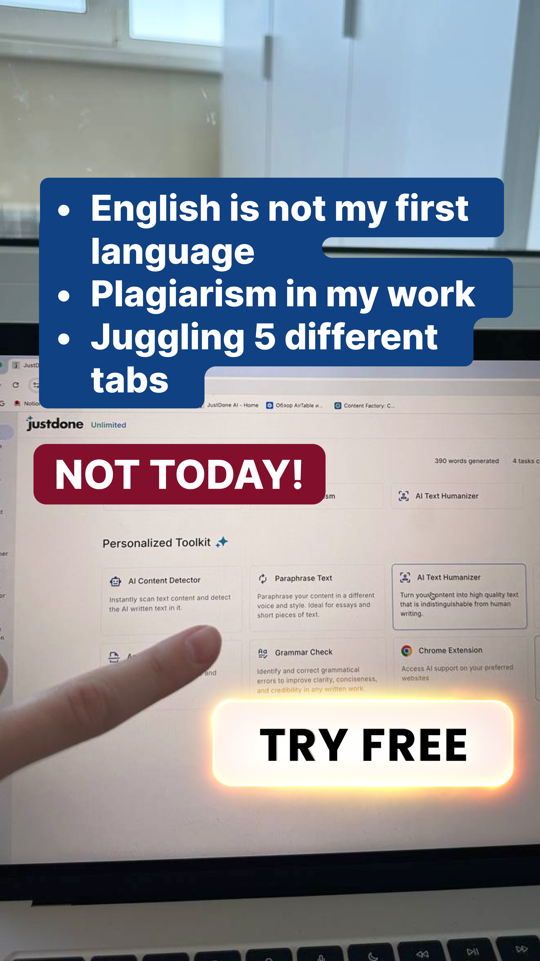 JustDone Facebook ad