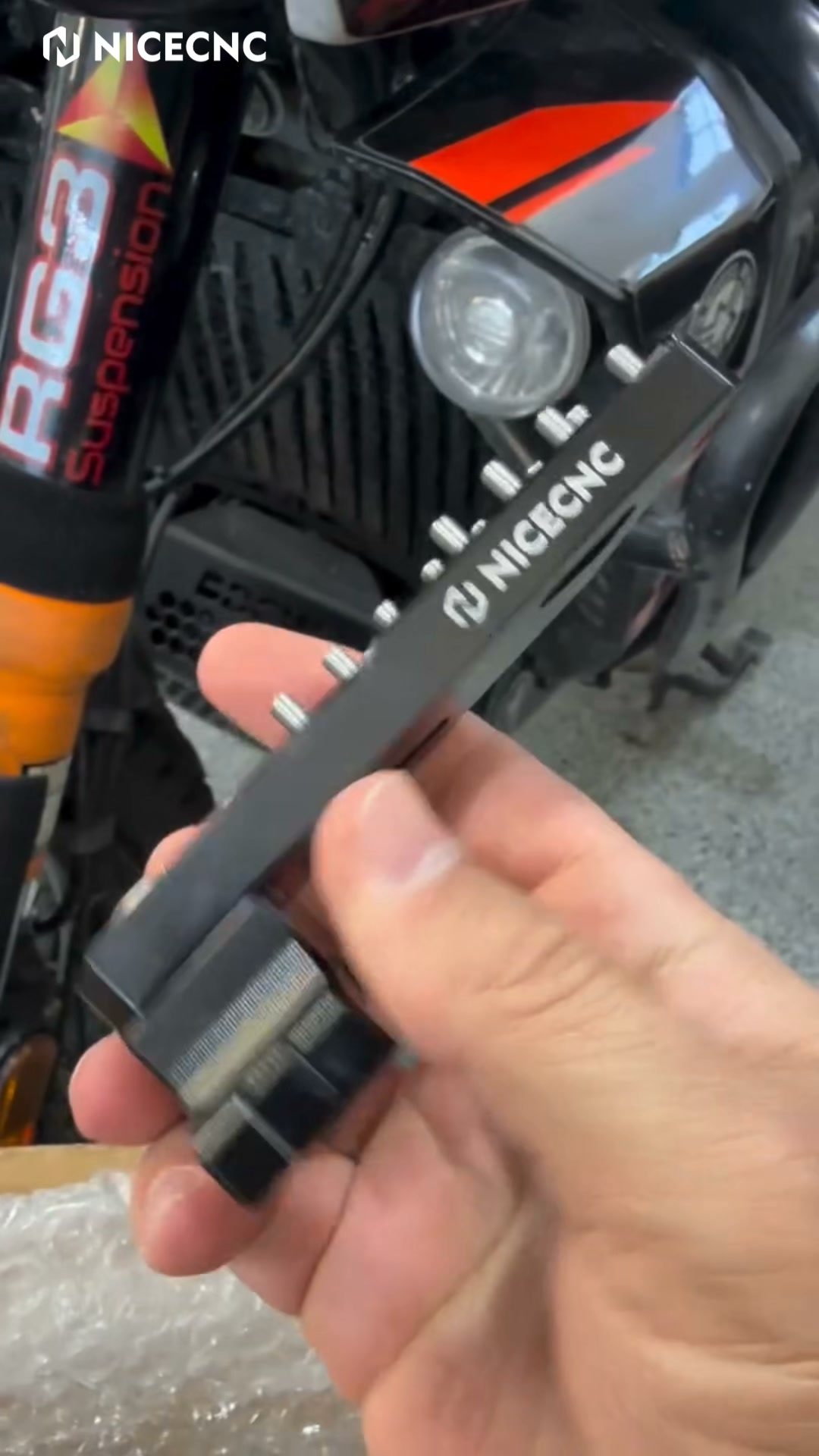 Nicecnc Store Facebook ad: BMW Folding Foot Pegs, Only $49.99/pair!
