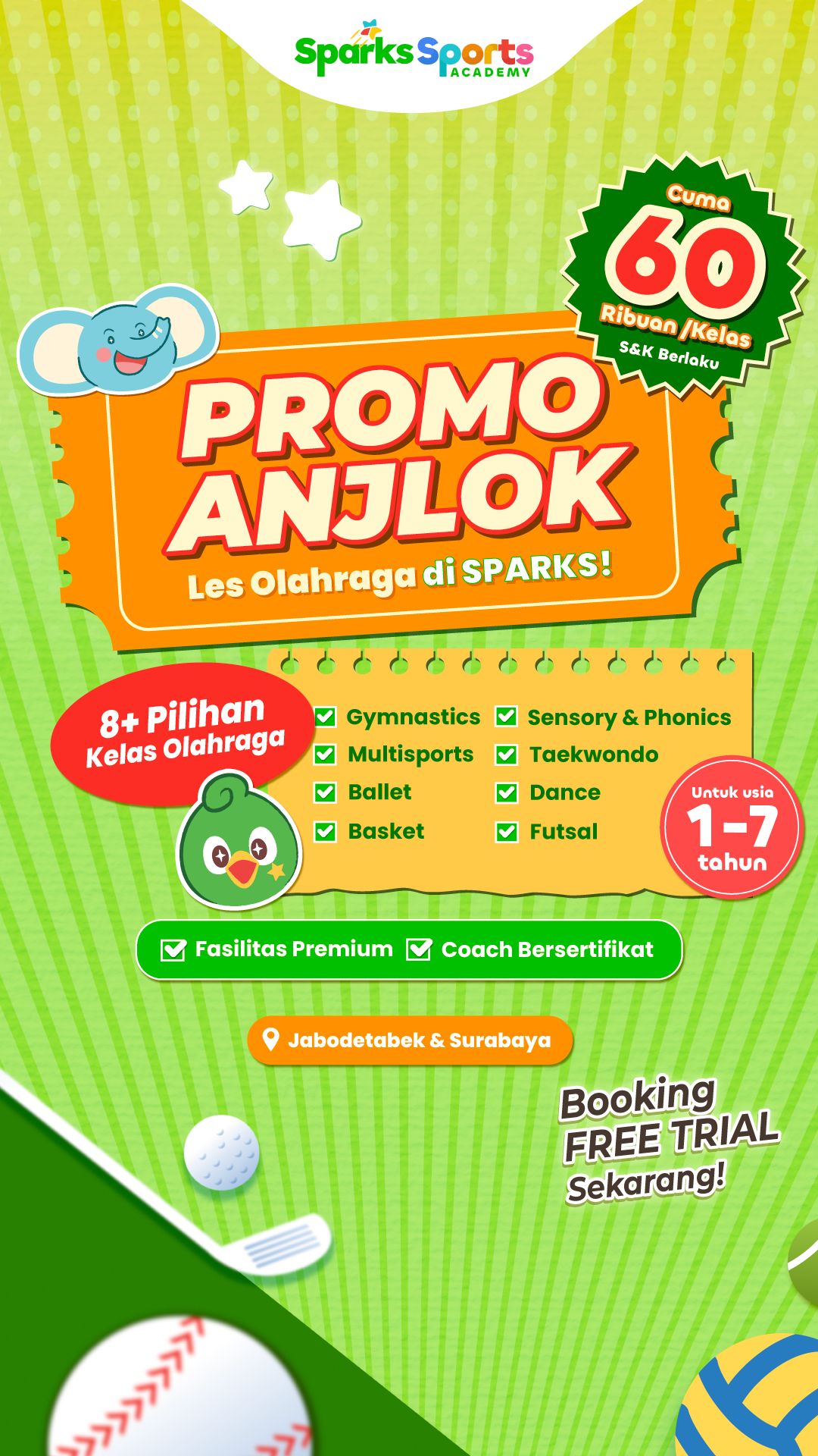 Sparks Sports Academy Facebook ad