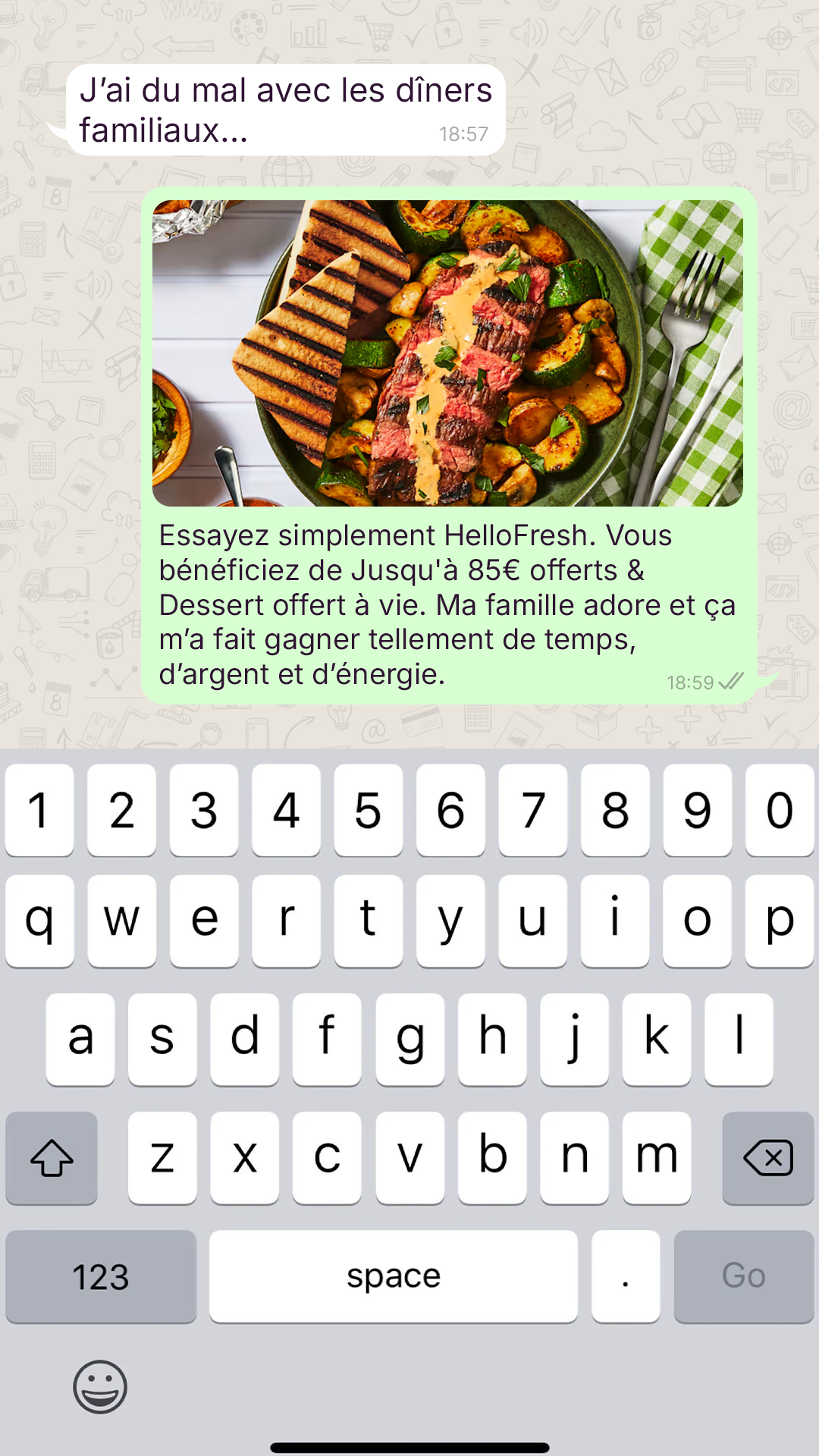 HelloFresh Facebook ad from Dec 29, 2025