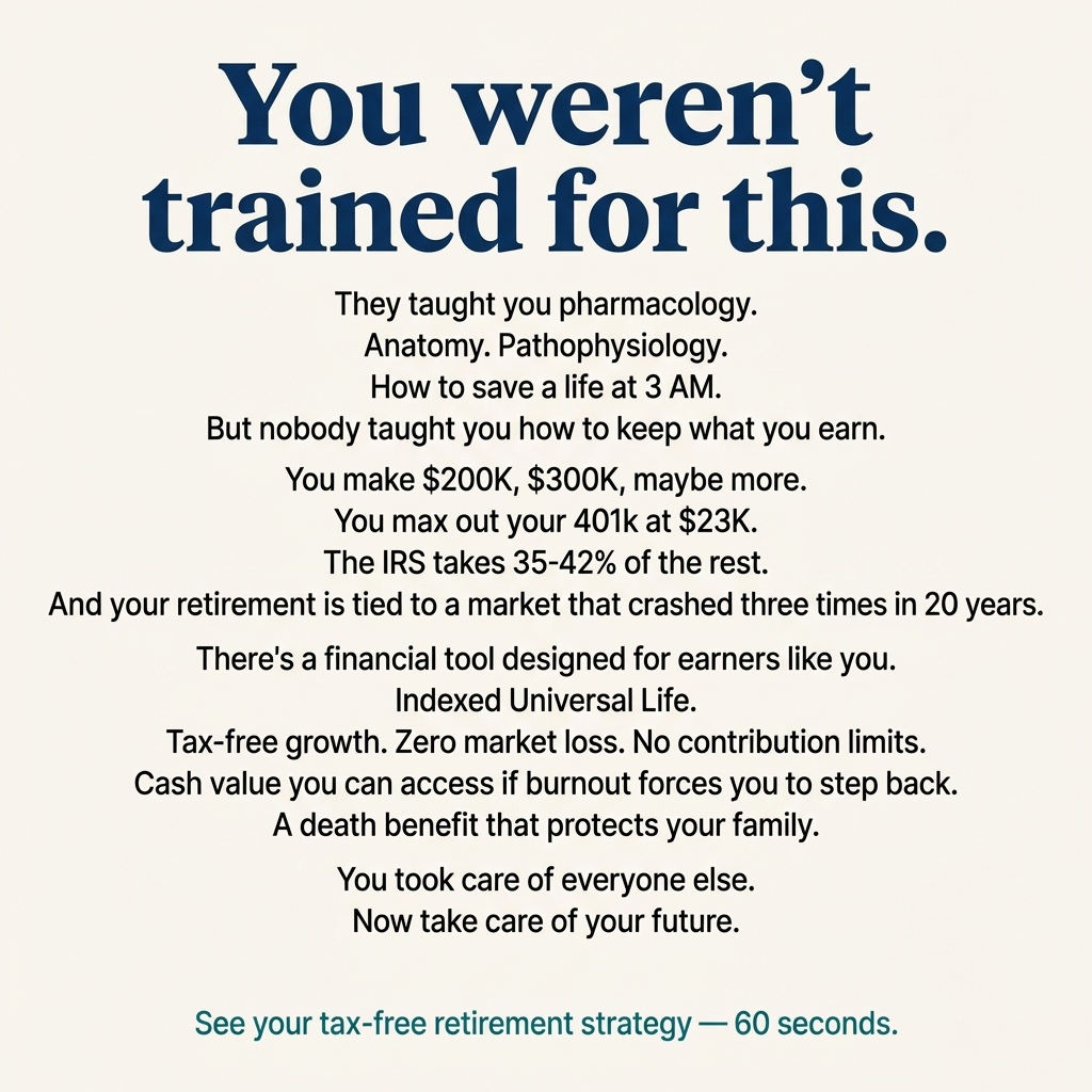 Trusted James Facebook ad: Grow savings, protect income