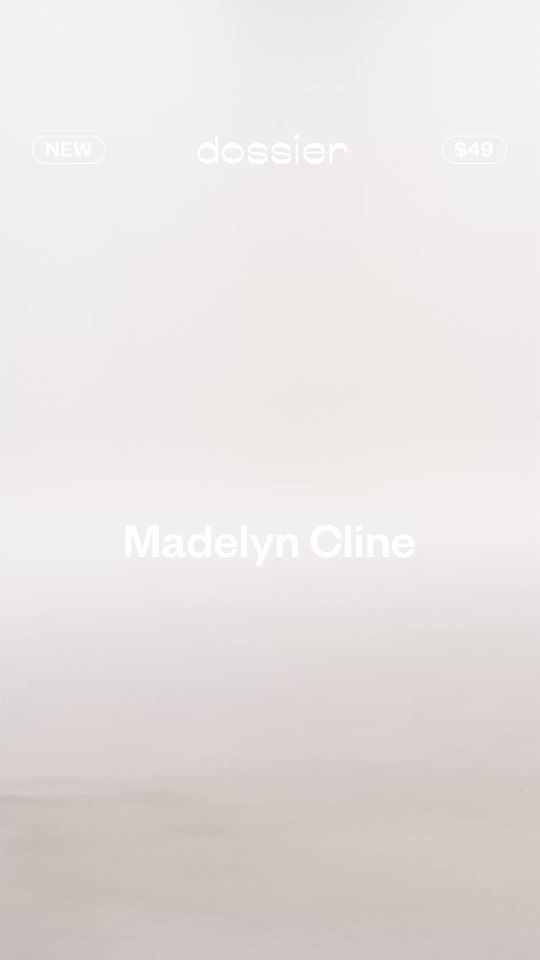 Dossier Facebook ad: Discover Vanilla Expression by Madelyn Cline x Dossier