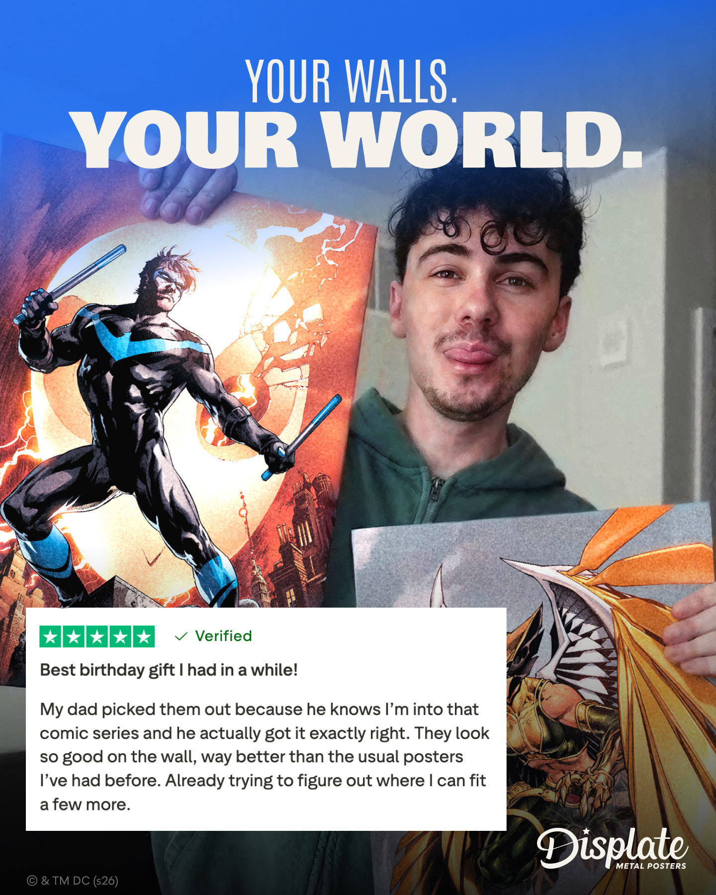 Displate Facebook ad