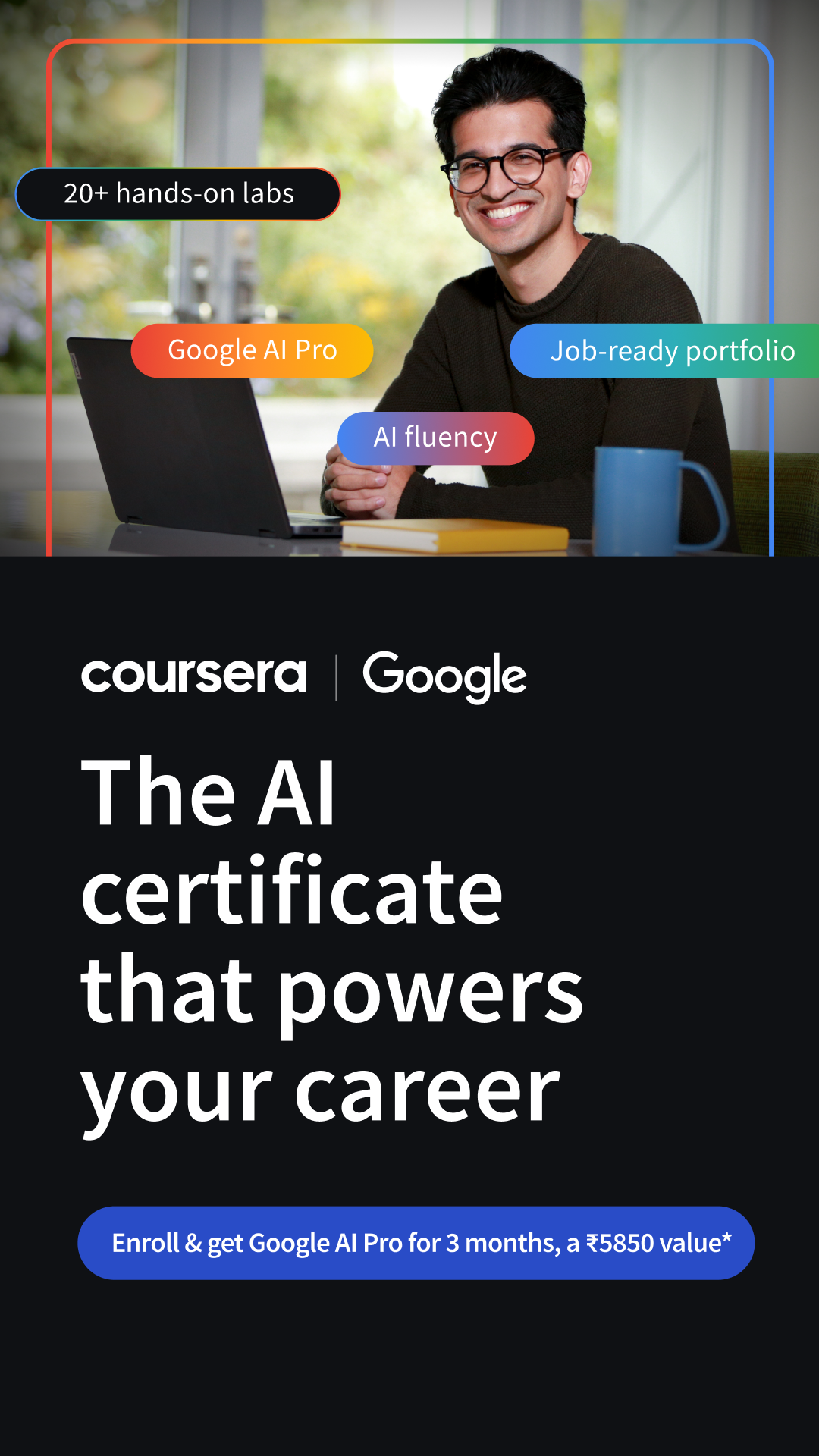 Coursera Facebook ad