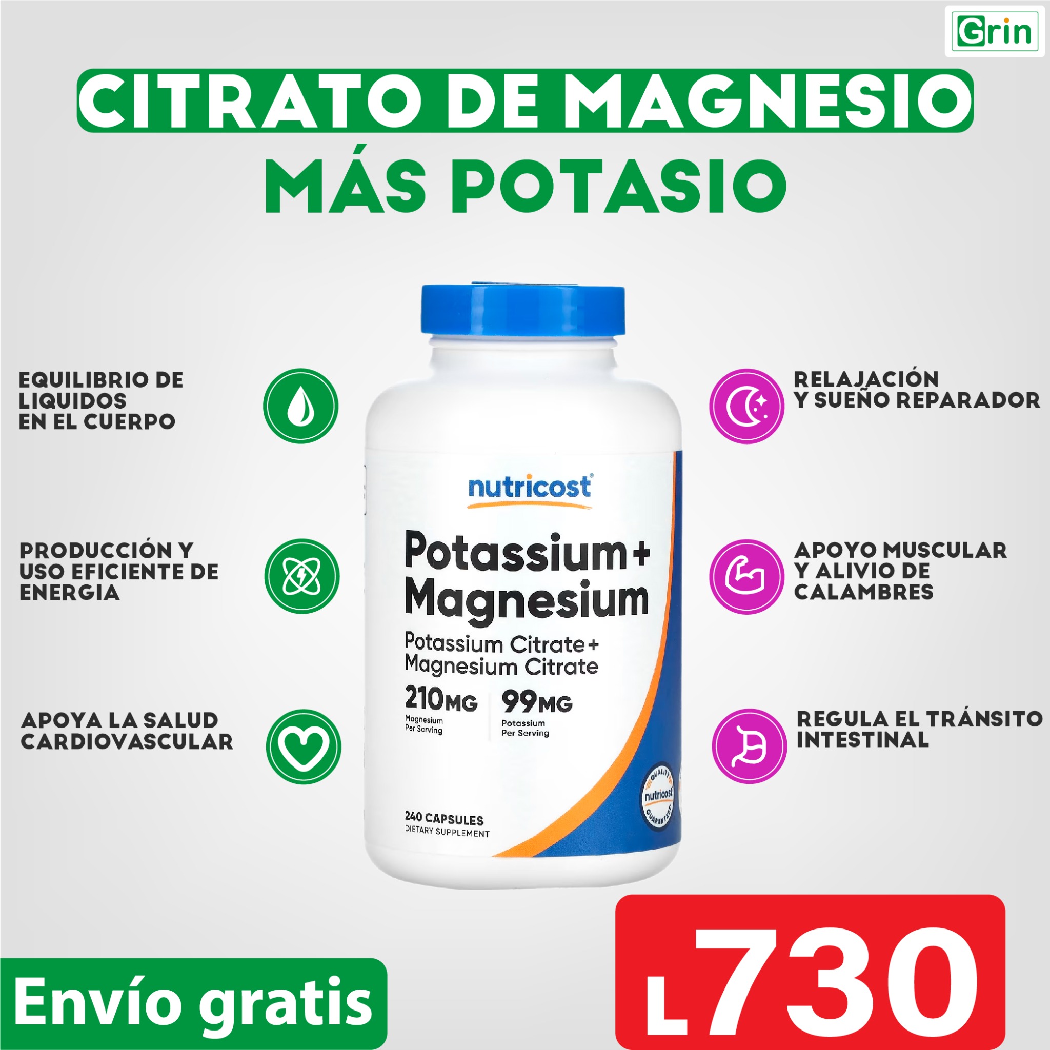 Grin Facebook ad: Pide aquí