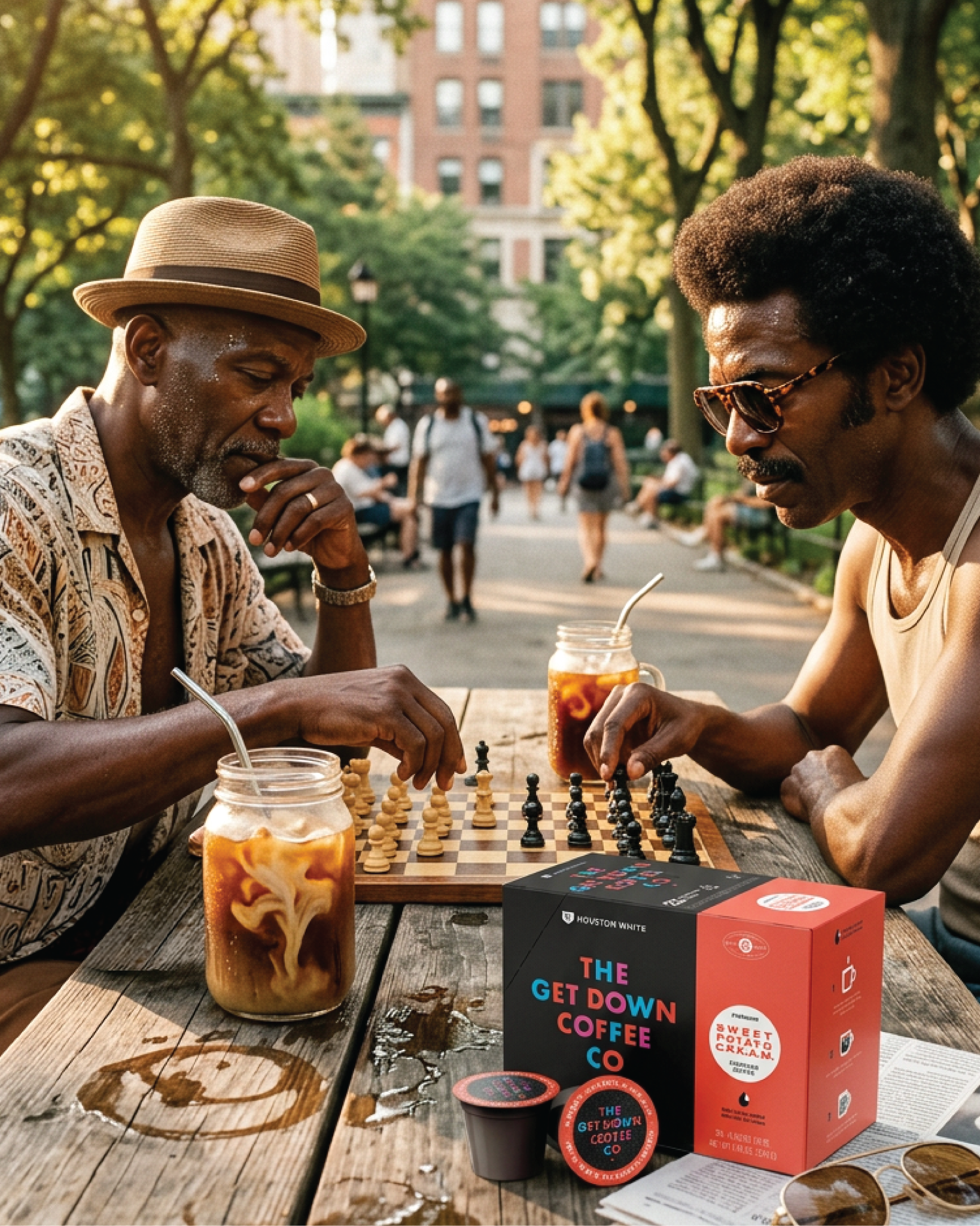 Get Down Coffee Facebook ad: Coffee tastes better when life slows down