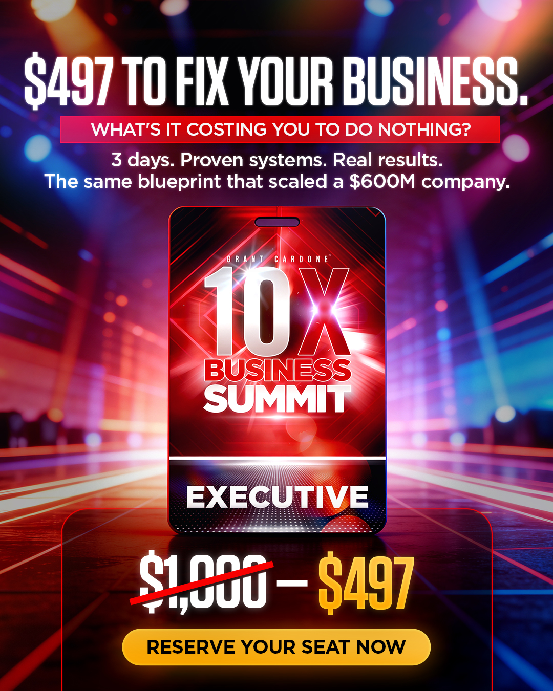 Grant Cardone Facebook ad