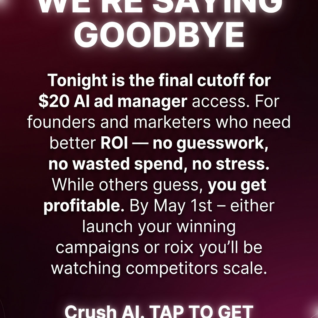trycrush.ai Facebook ad