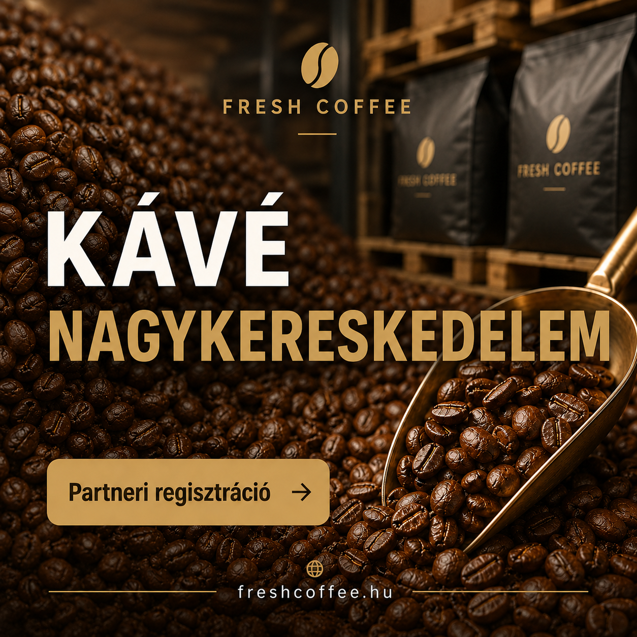 KaveAruhaz.hu Facebook ad: Kávé nagykereskedelem
