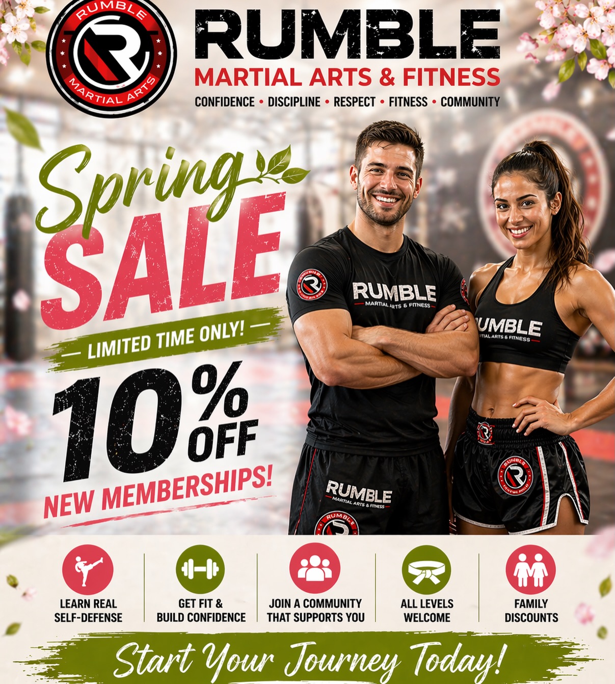 Rumble Martial Arts & Fitness Keswick - Jiu-Jitsu, Kick boxing, Karate, etc Facebook ad