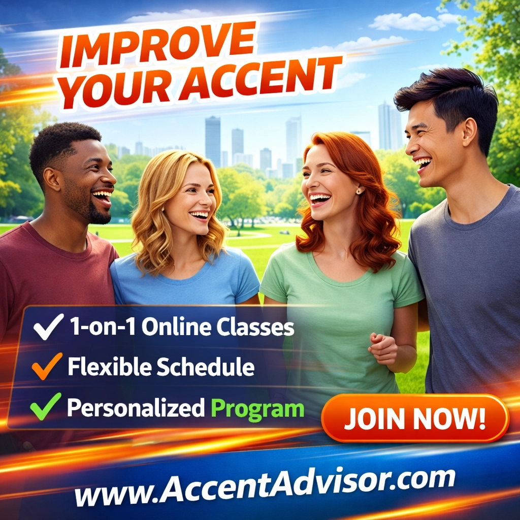 Accent Advisor - American Pronunciation Facebook ad