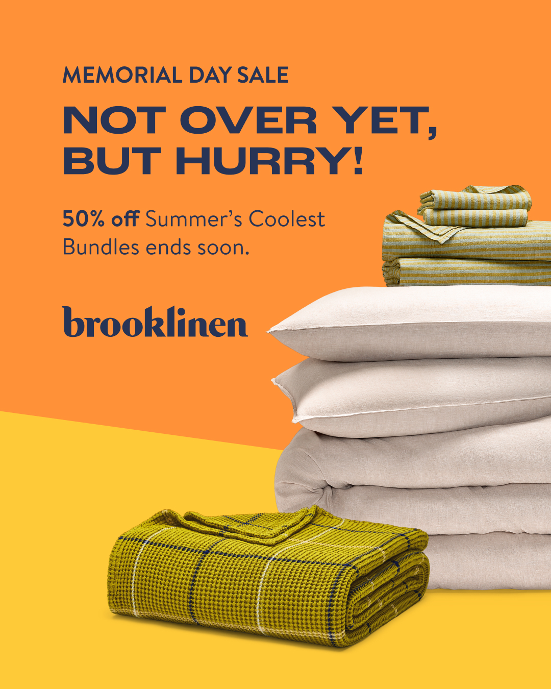 Brooklinen Facebook ad