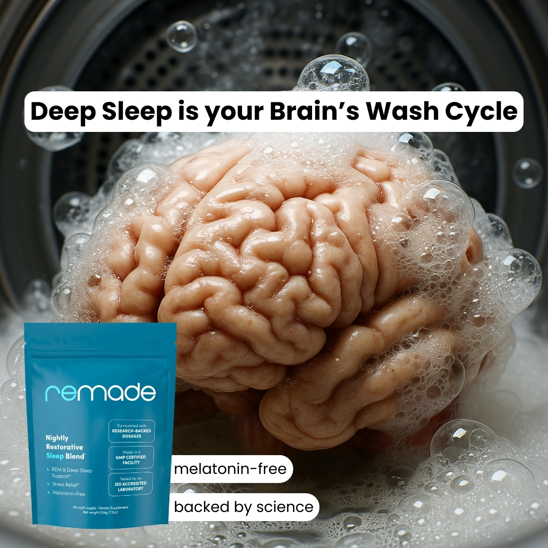 Remade Restorative Sleep Supplement Facebook ad