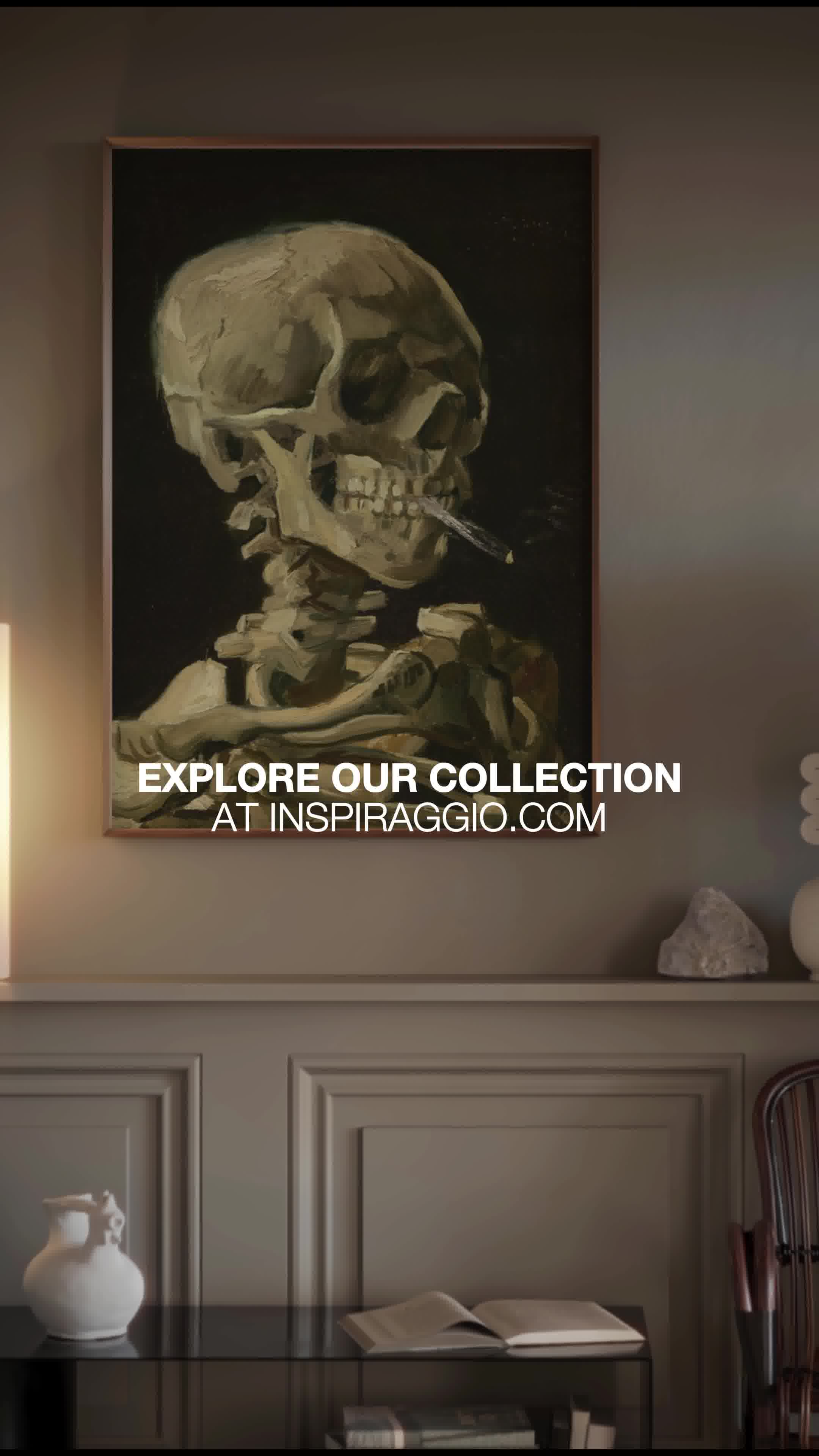 Inspiraggio Facebook ad: Explore the fine art collection
