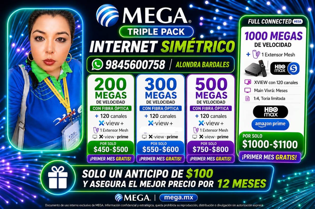 Mega Chetumal Alondra Bardales Facebook ad: Cansado de los excesivos pagos en tus compañías…