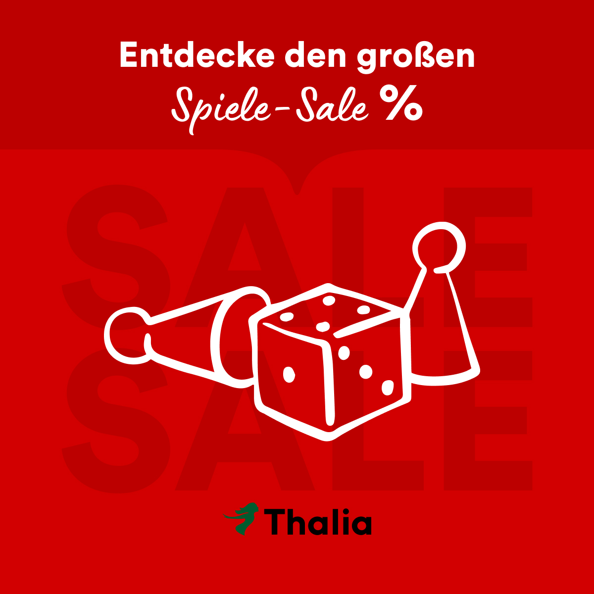 Thalia Buchhandlung - Thalia.de Facebook ad: Spiele im SALE