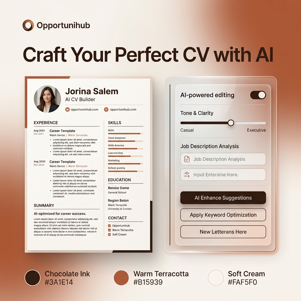 OpportuniHub Facebook ad: The CV Recruiters Actually Read
