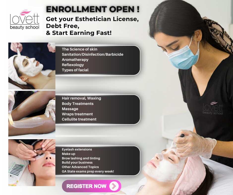 Lovett Beauty School Facebook ad