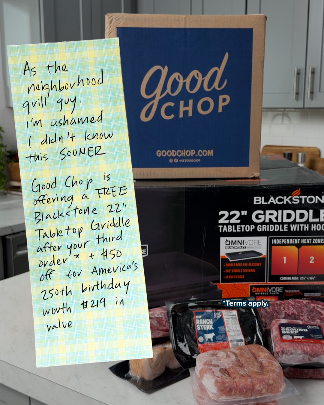 GoodChop Facebook ad