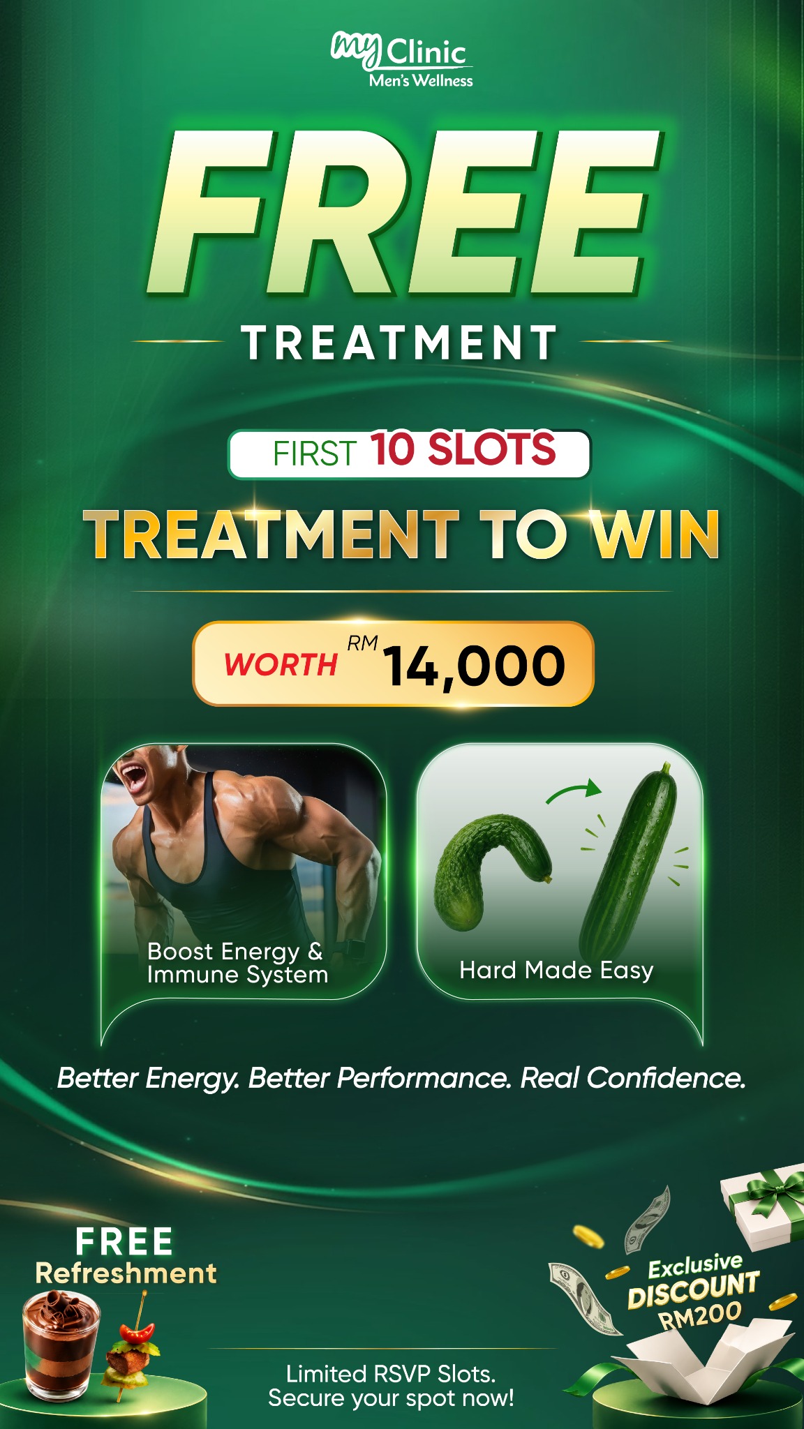 MyClinic Men's Wellness Facebook ad from Jul 7, 2026