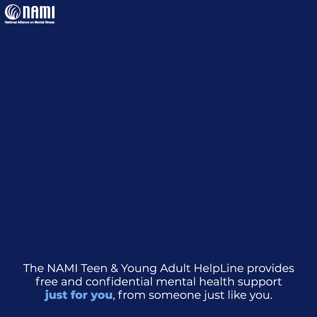NAMI Facebook ad: Here’s something that’s actually for you: one-on-one…