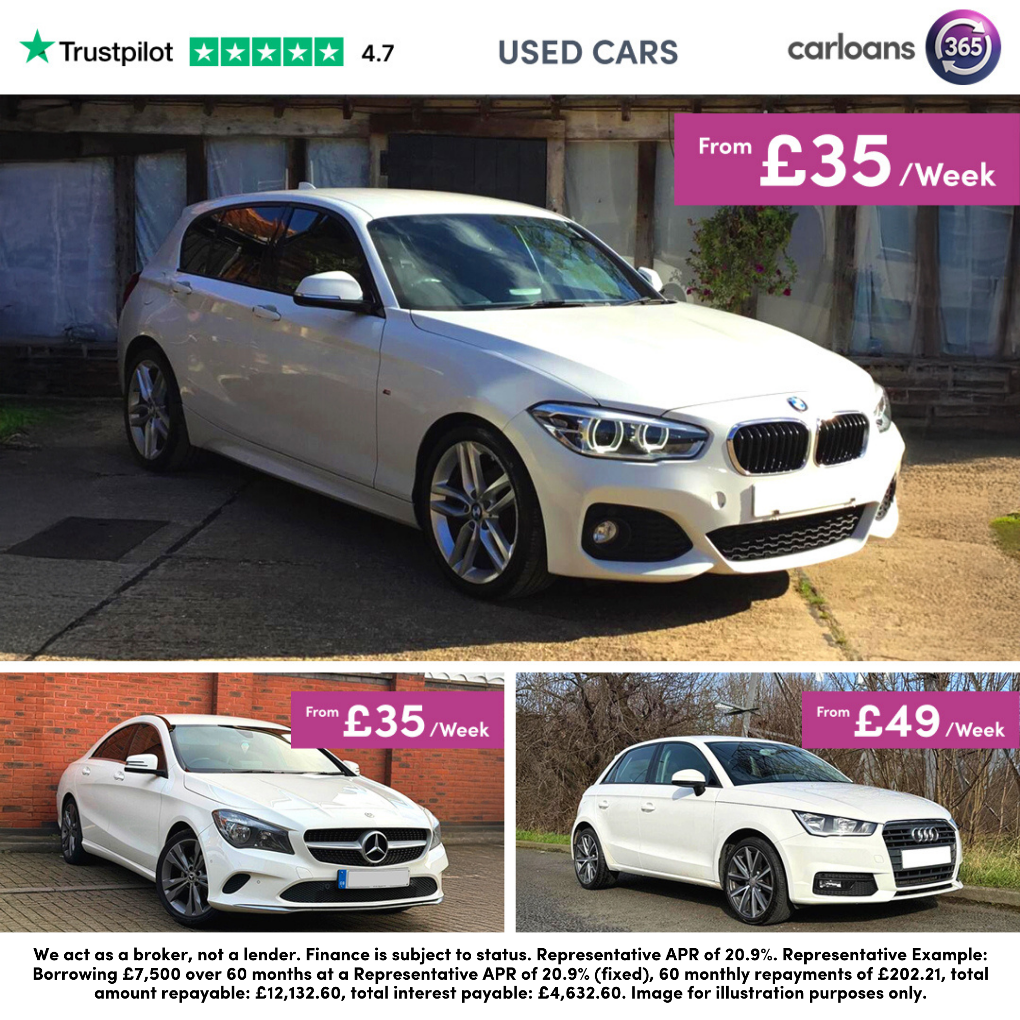Carloans 365 Facebook ad