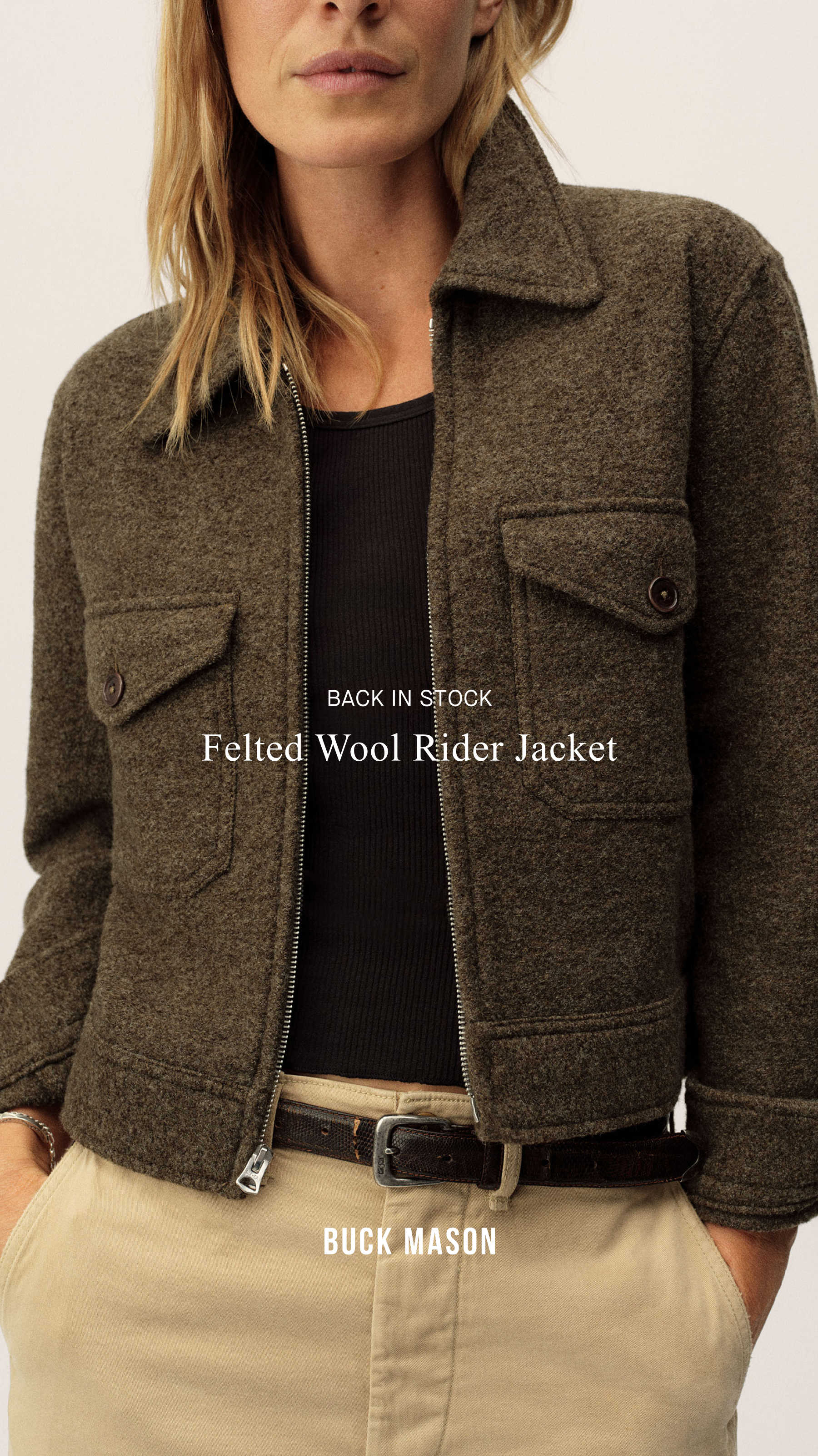 Buck Mason Women's Facebook ad