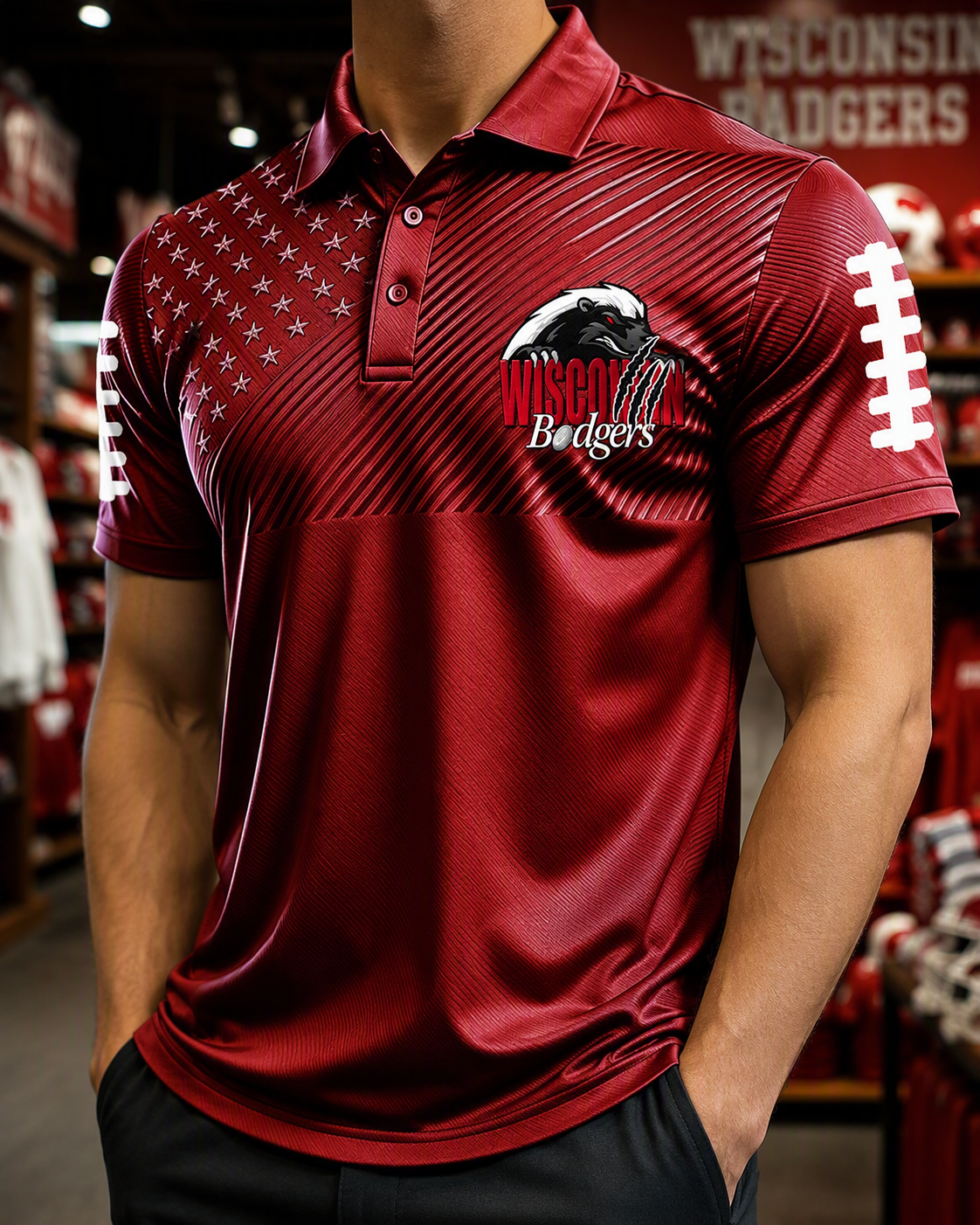 USA Game Day Jersey Supply · Built to Victory Facebook ad: Made In Madison Officially Authentic Jersey