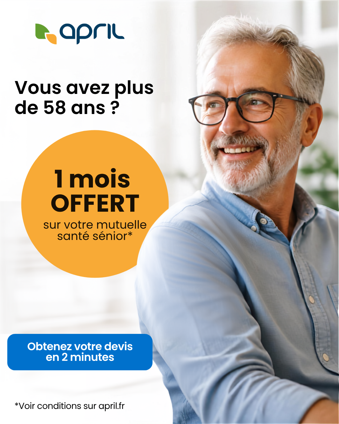 APRIL Facebook ad: APRIL Folies: 1er mois offert