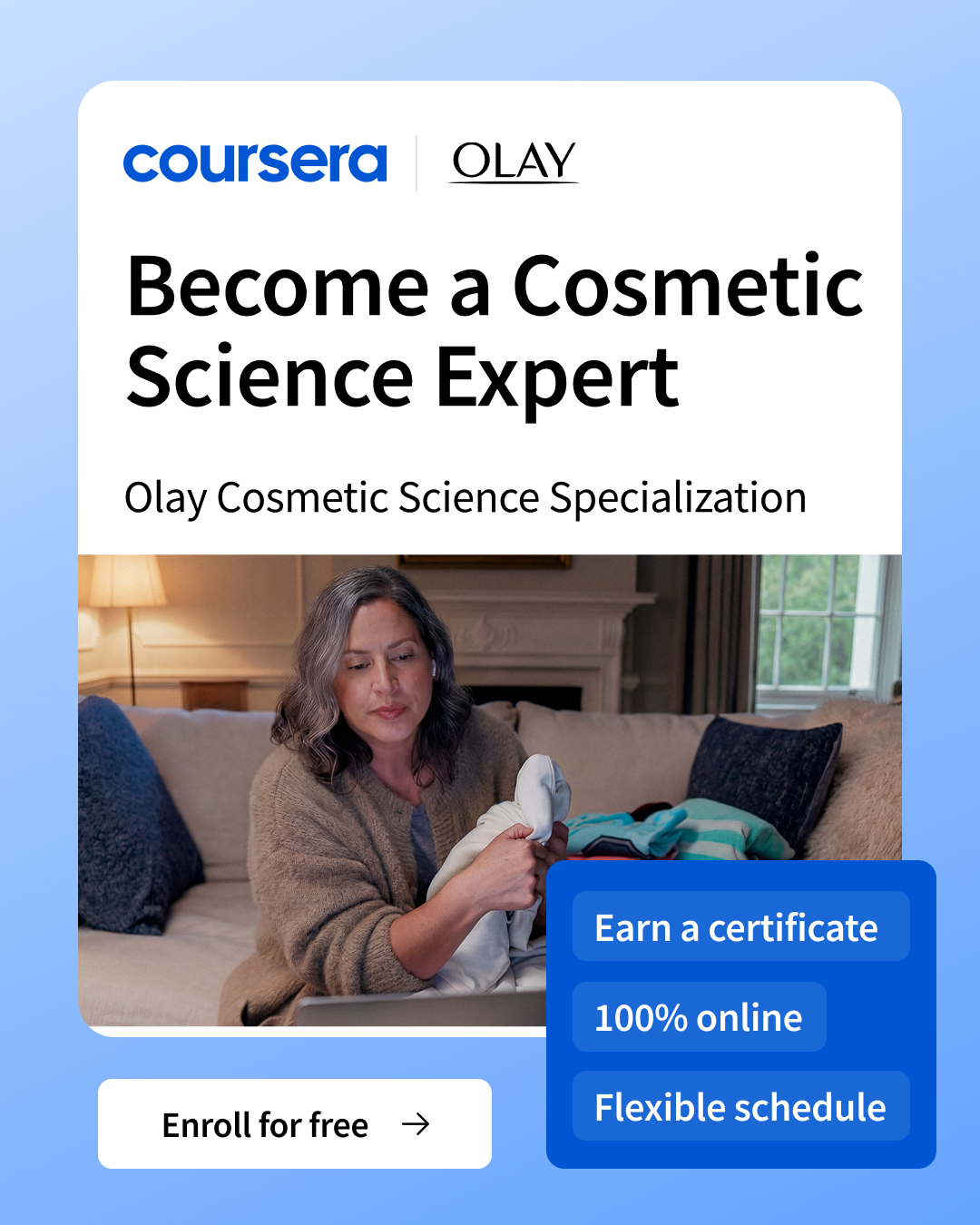 Coursera Facebook ad