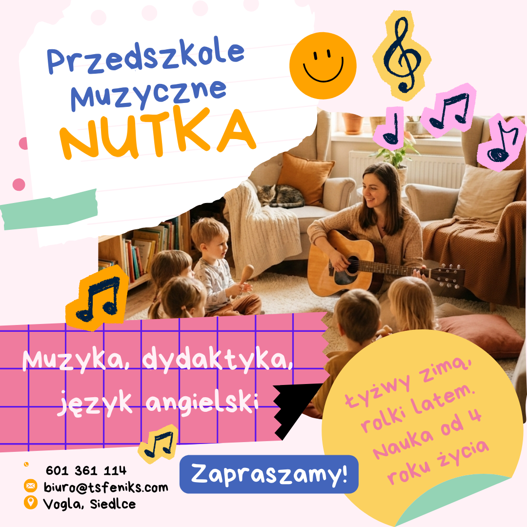 Przedszkole Muzyczne,Nutka Facebook ad: Nabór do przedszkola