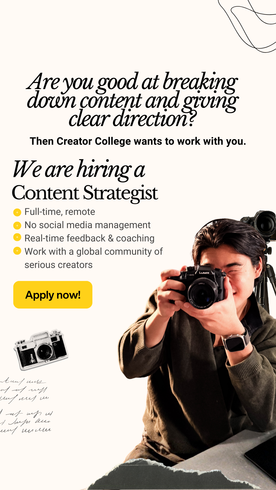 Creator College Facebook ad