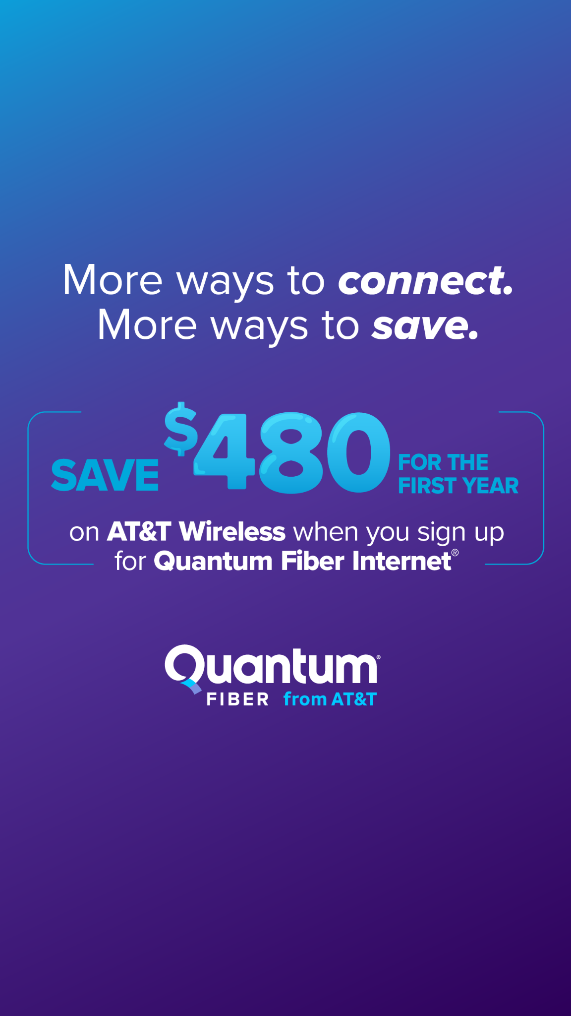 Quantum Fiber Facebook ad from Aug 3, 2026