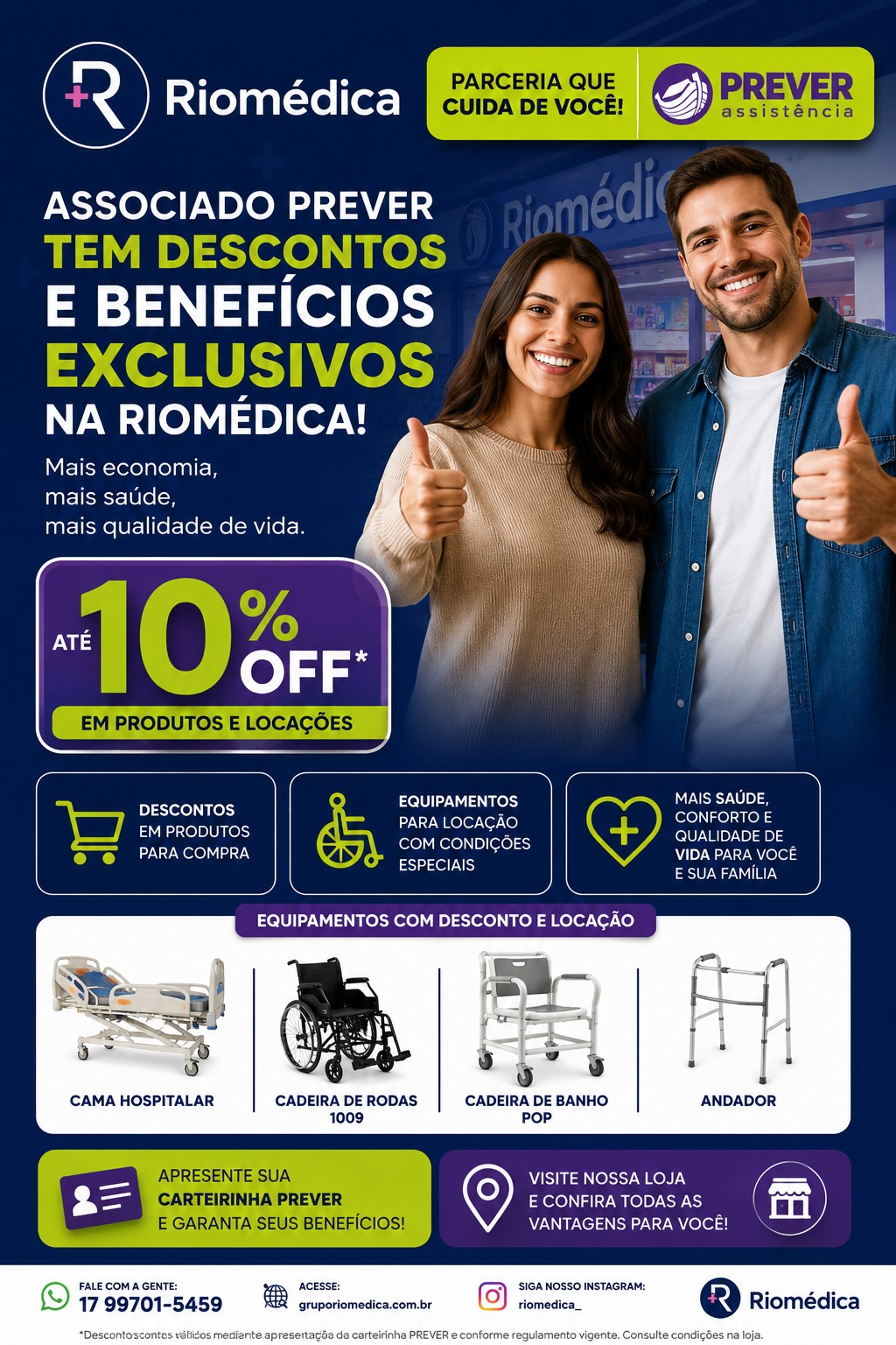 Riomedica Nutrição Facebook ad: Associado PREVER tem vantagens exclusivas na Riomédica!