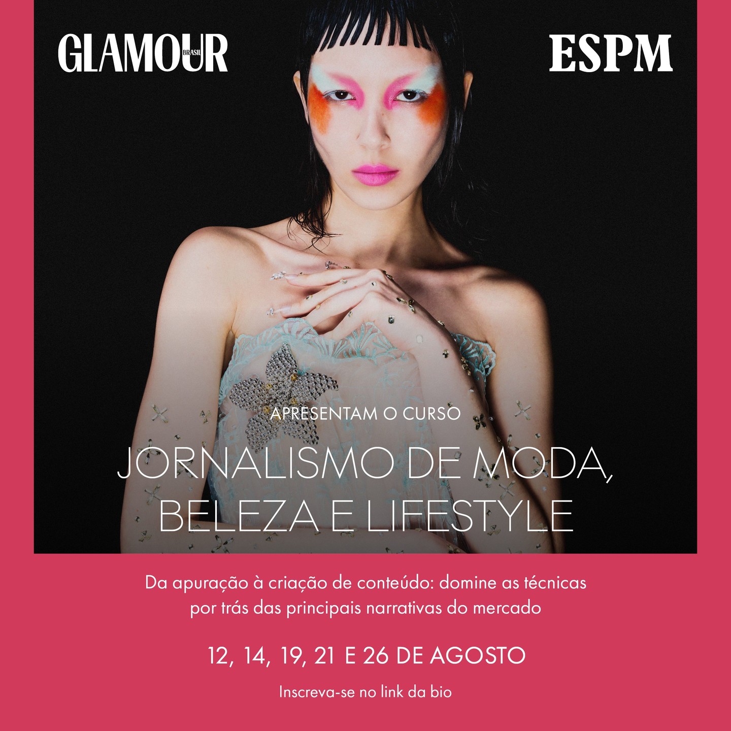 Glamour Brasil Facebook ad: Sonha em trabalhar com jornalismo de moda, beleza…