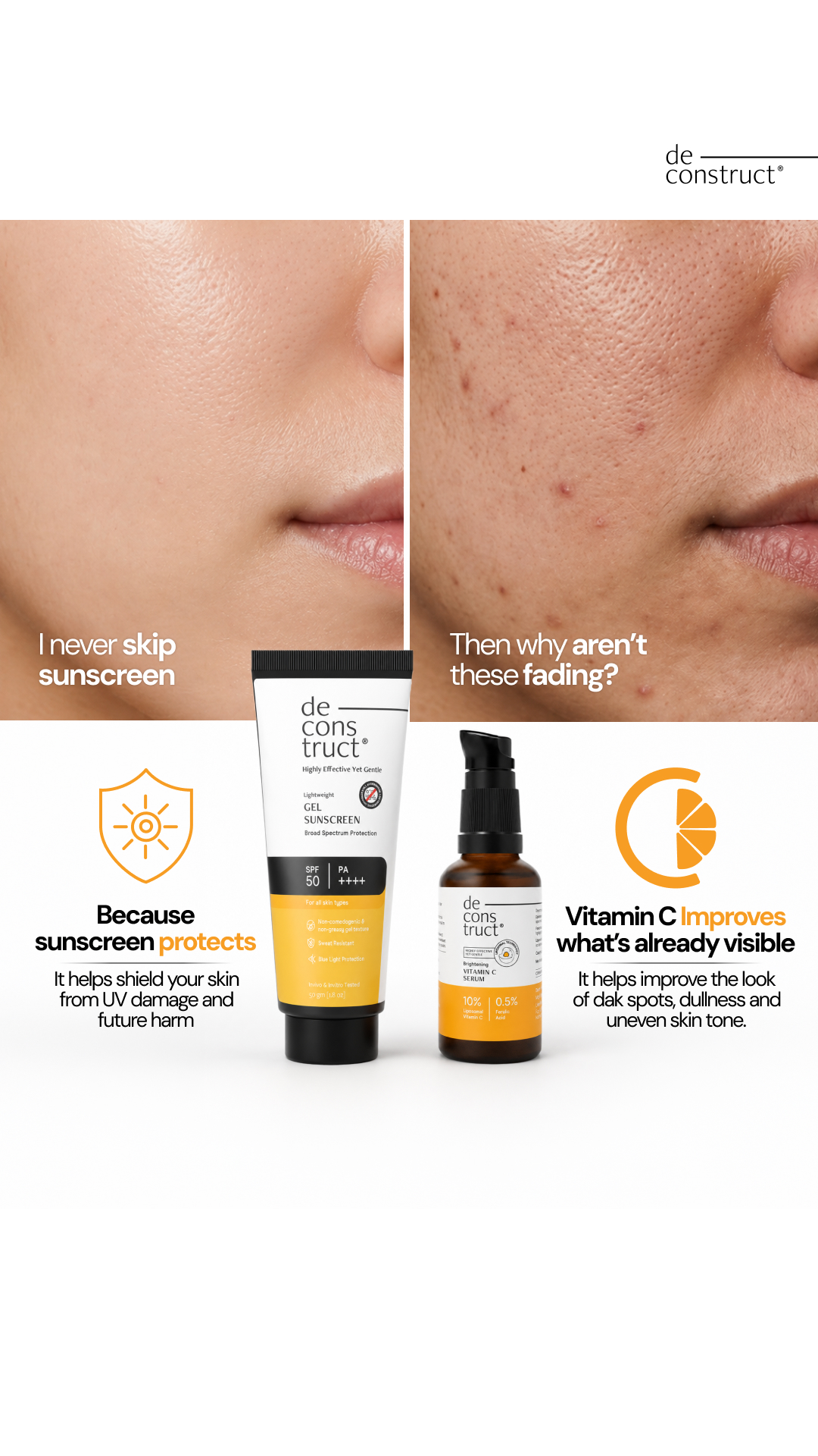 Deconstruct Skincare Facebook ad