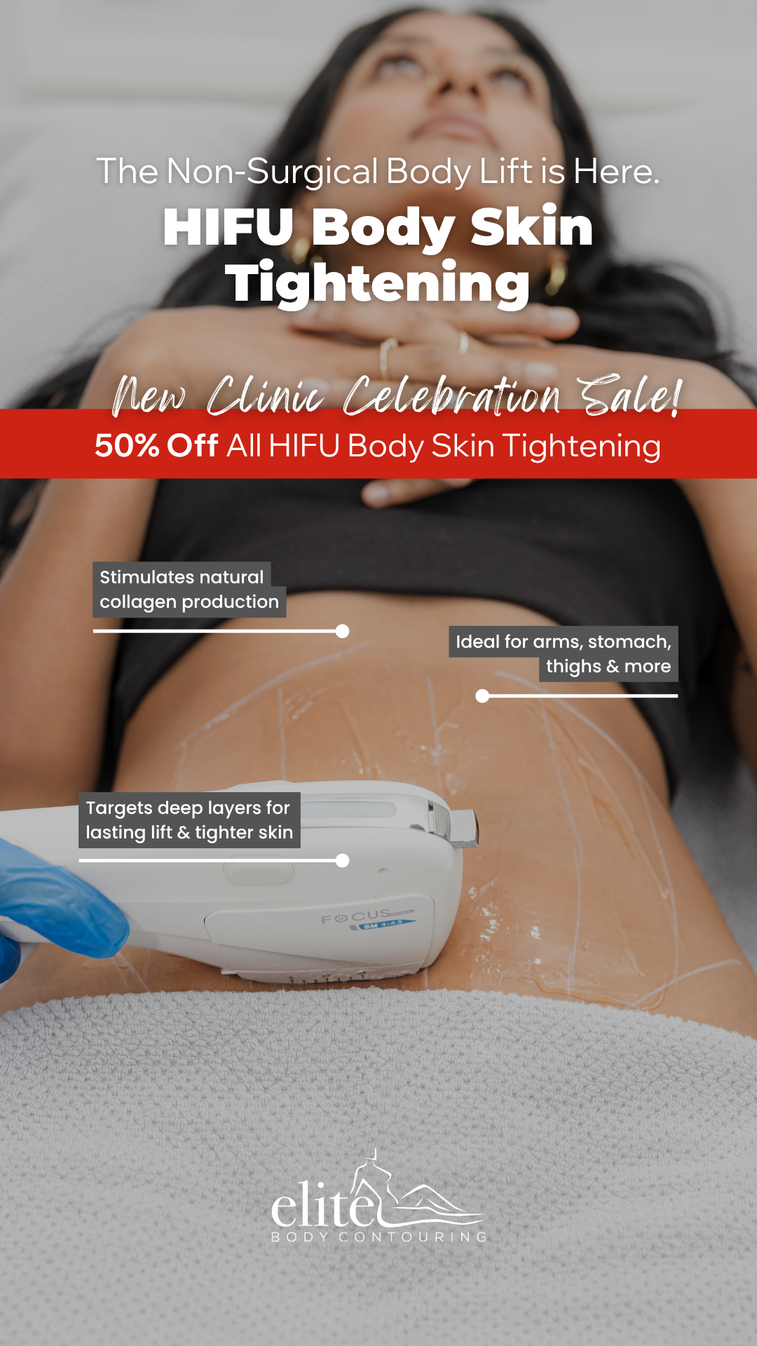 Elite Body Contouring Facebook ad