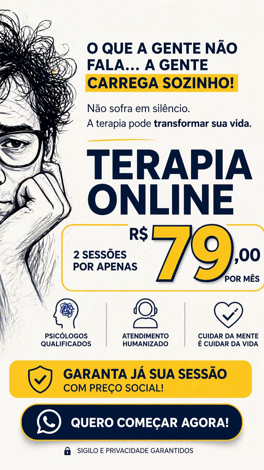 Daví telepsicologia Facebook ad