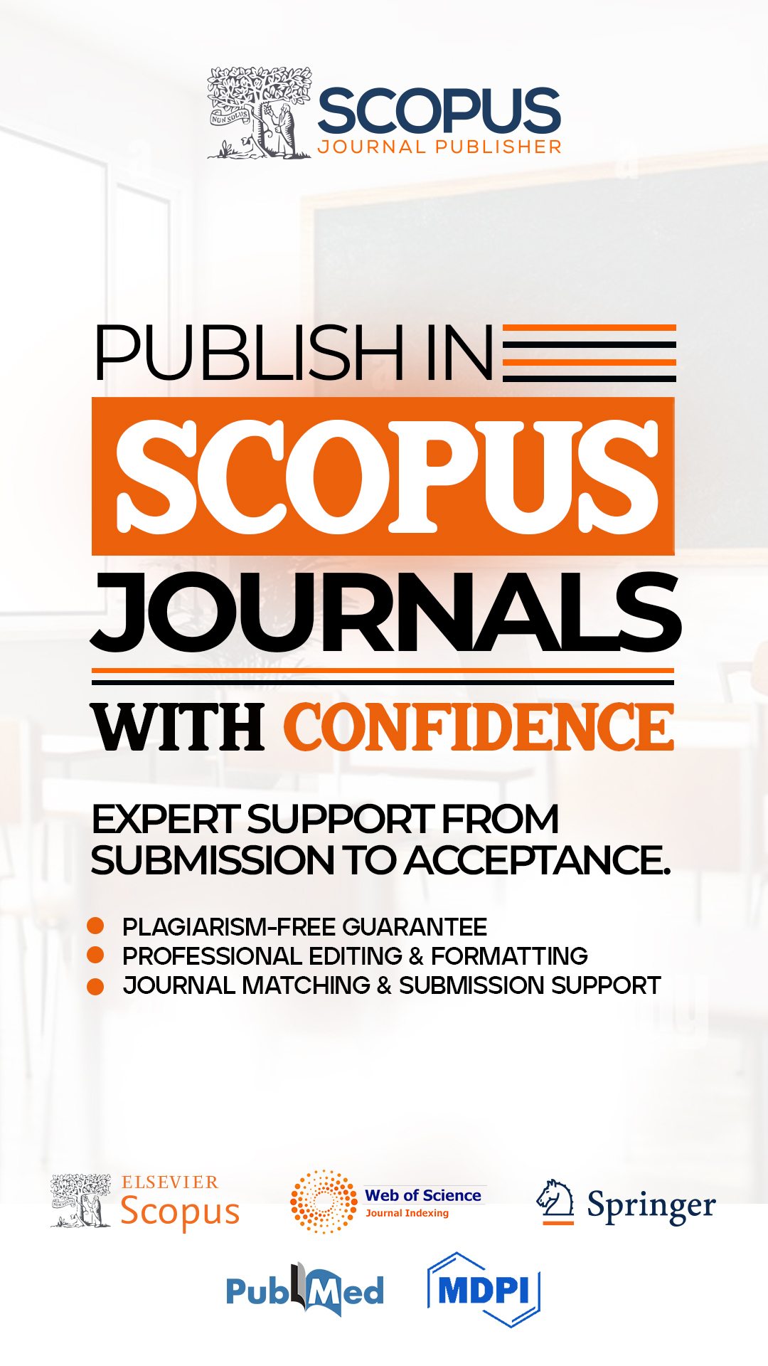 Scopus Journal Publisher Facebook ad from Dec 5, 2025