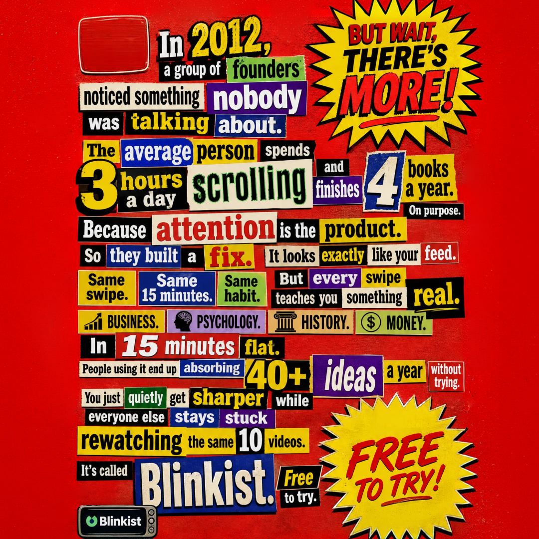 Blinkist Facebook ad