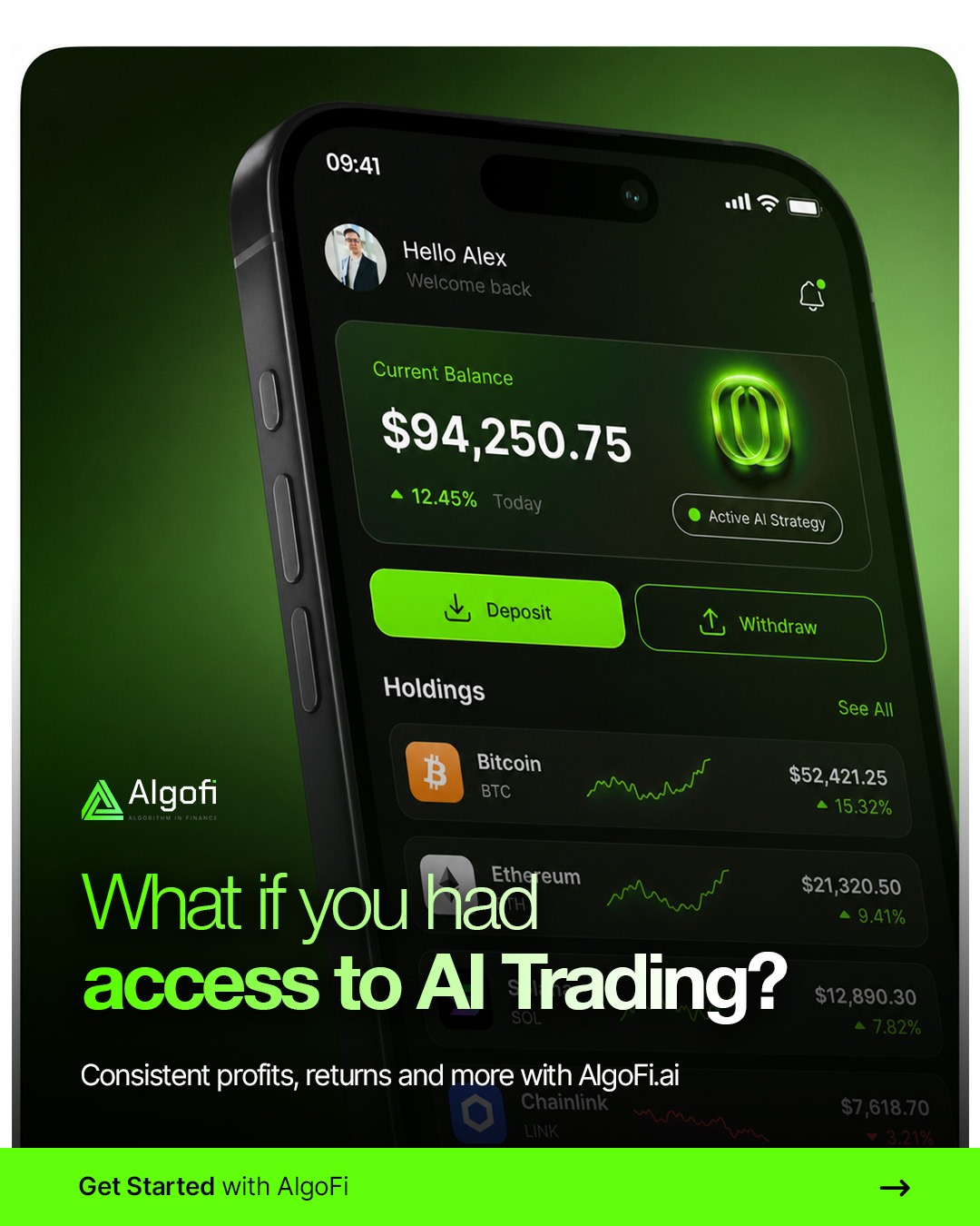 Algofi.Ai Facebook ad