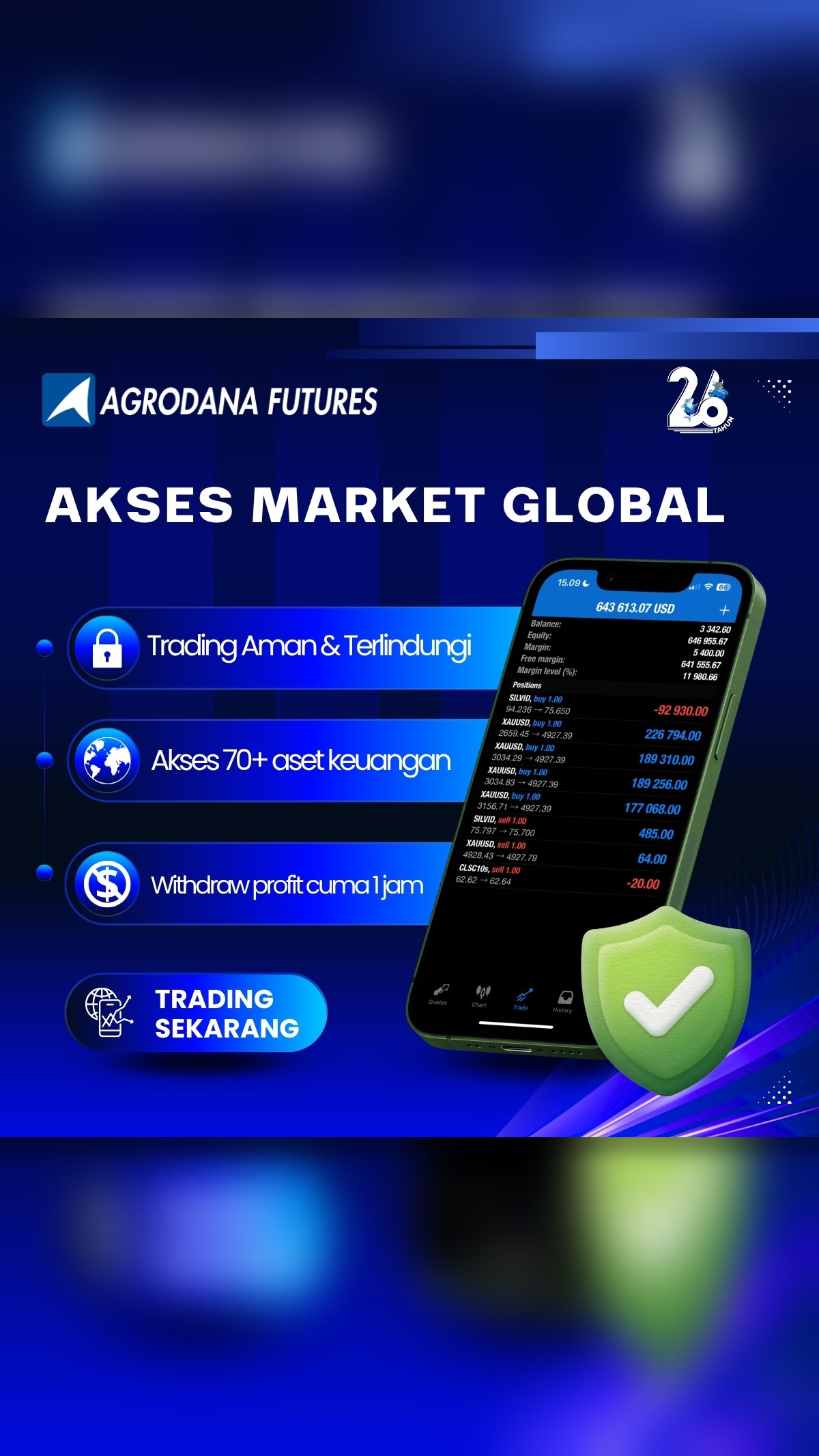 Agrodana Futures Facebook ad: Belajar Trading dari Ahlinya
