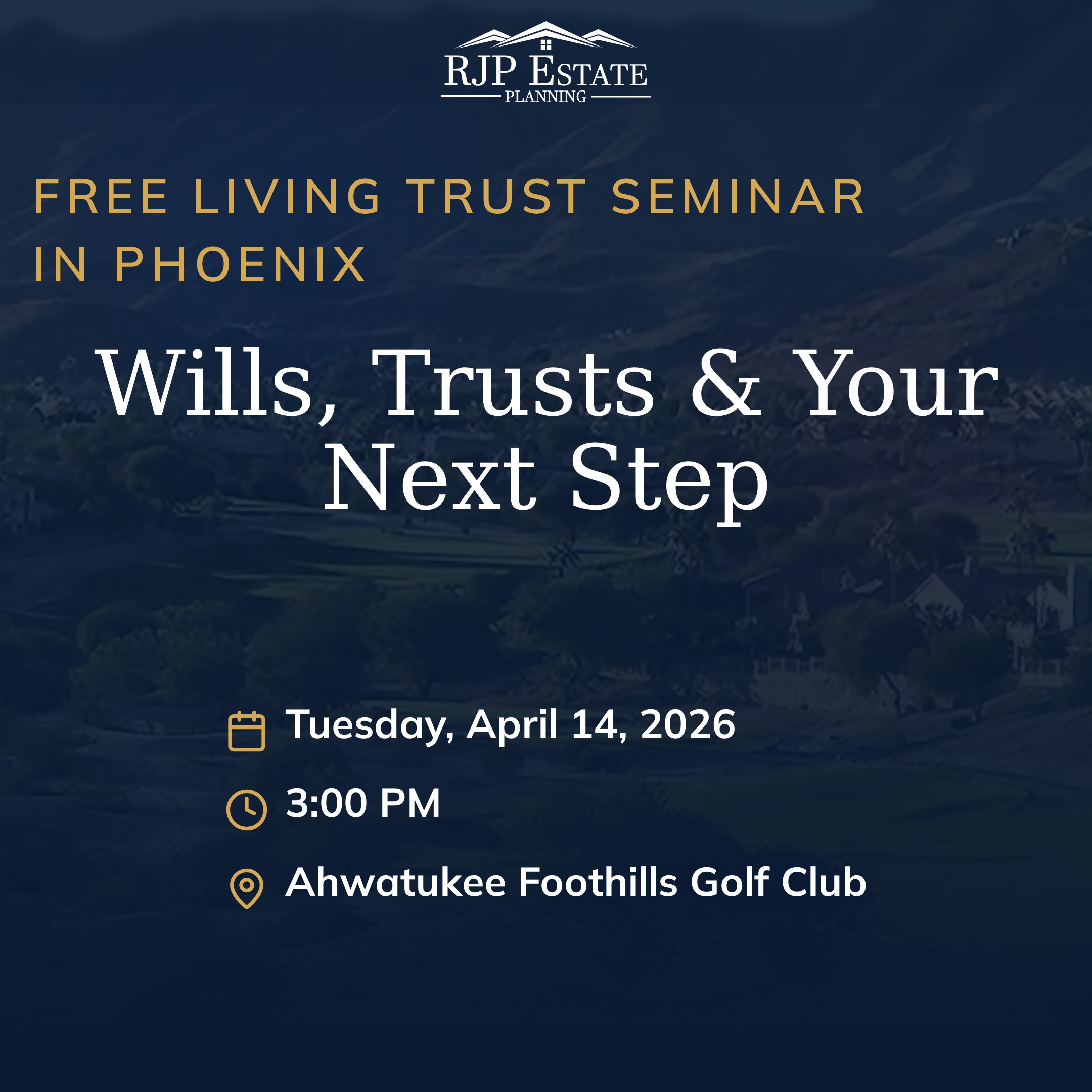 RJP Estate Planning Facebook ad from Mar 23, 2026