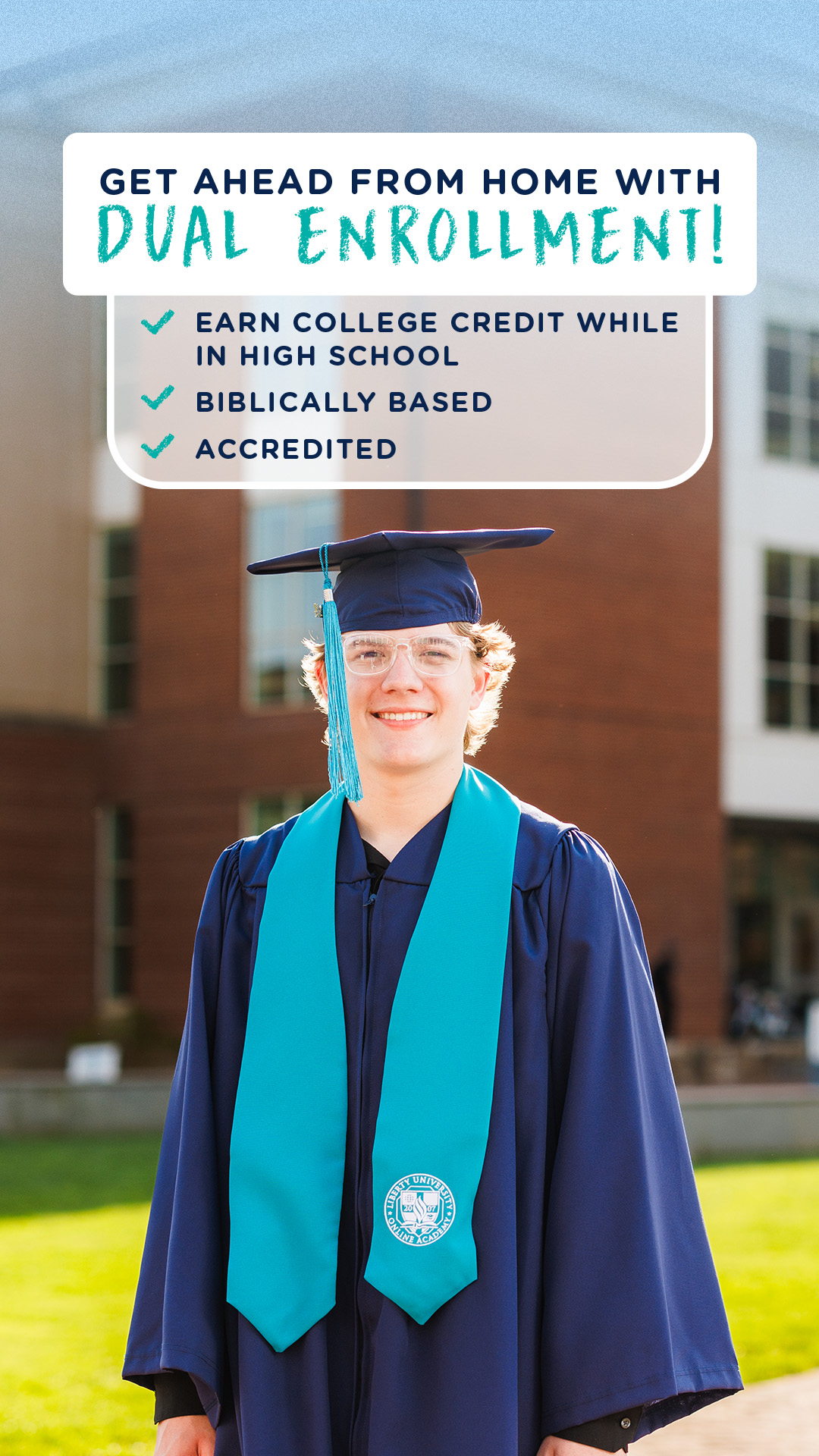 Liberty University Online Academy K-12 Facebook ad