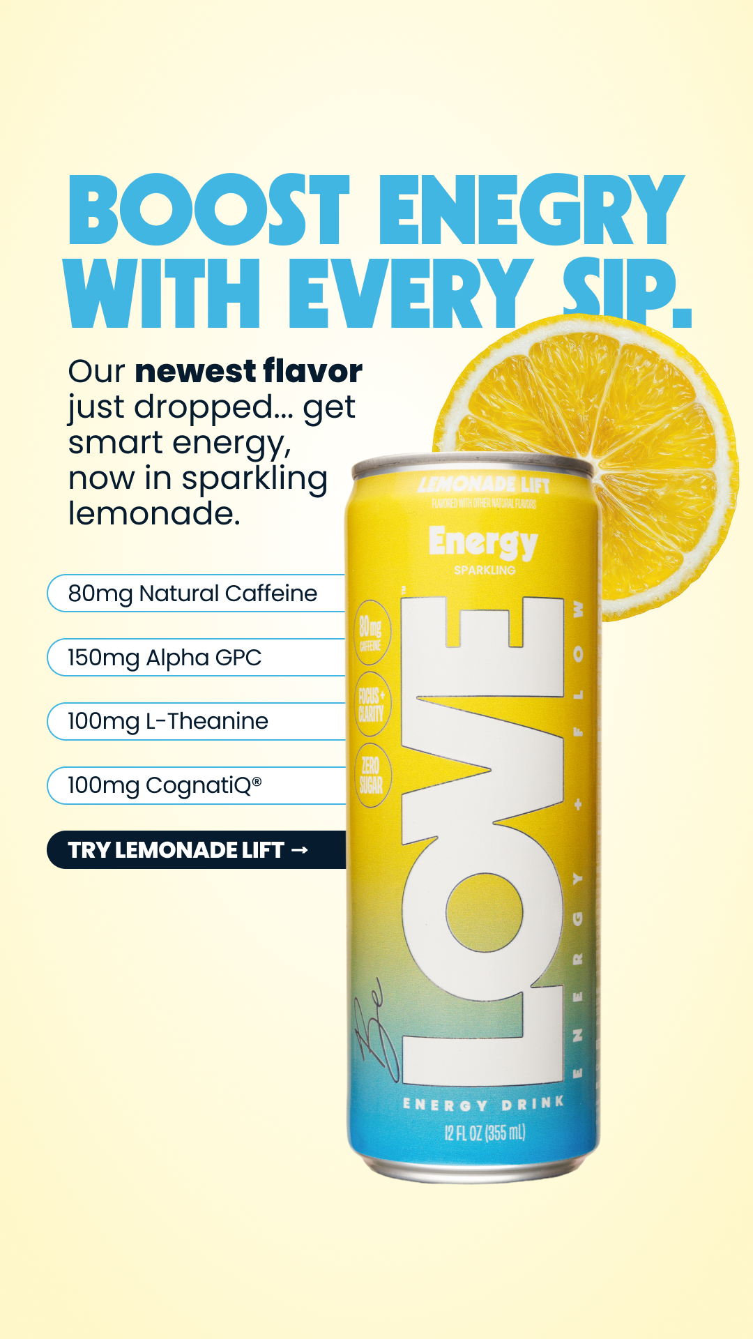 Drink Love Facebook ad
