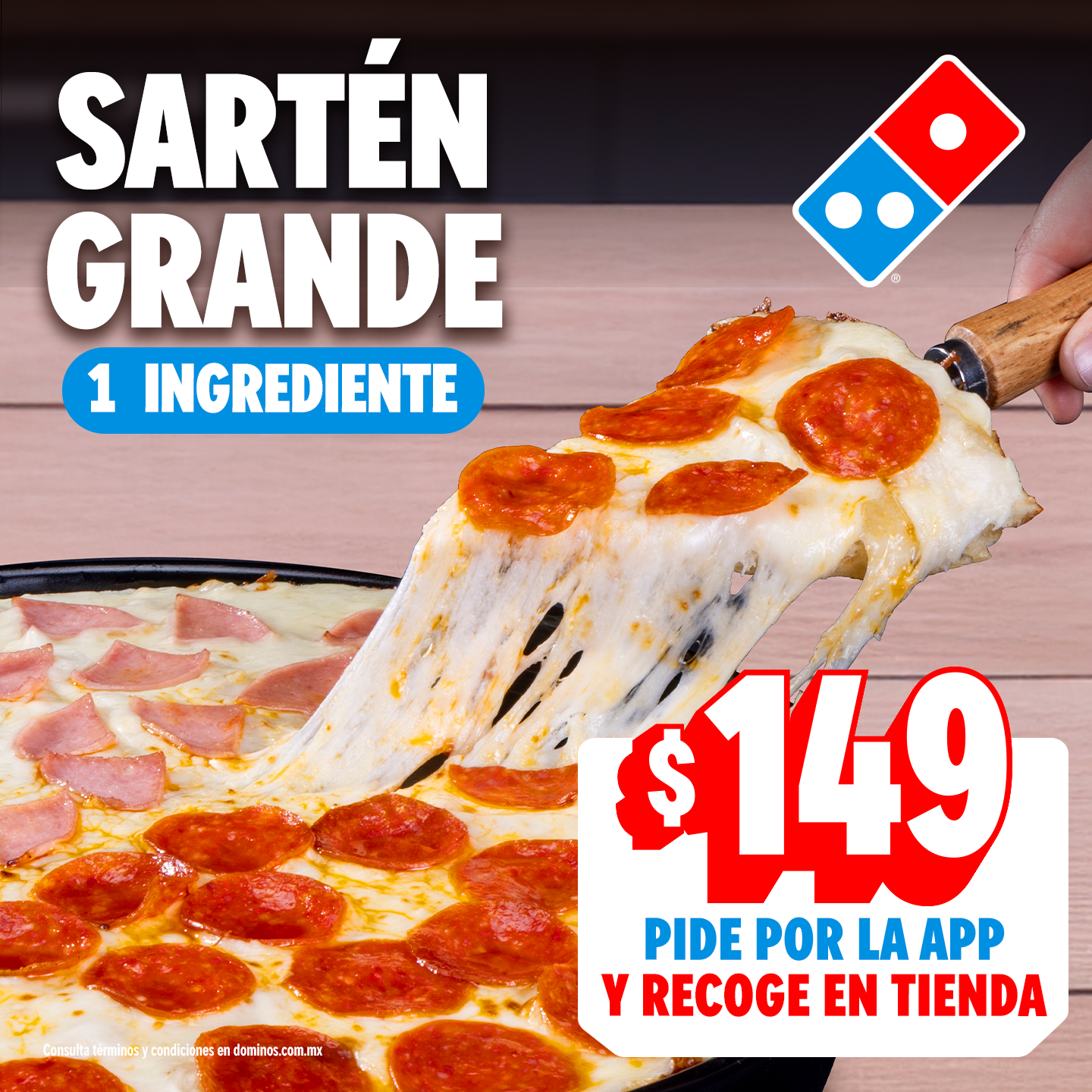 Domino's Mx Facebook ad: Ven hoy a Domino's