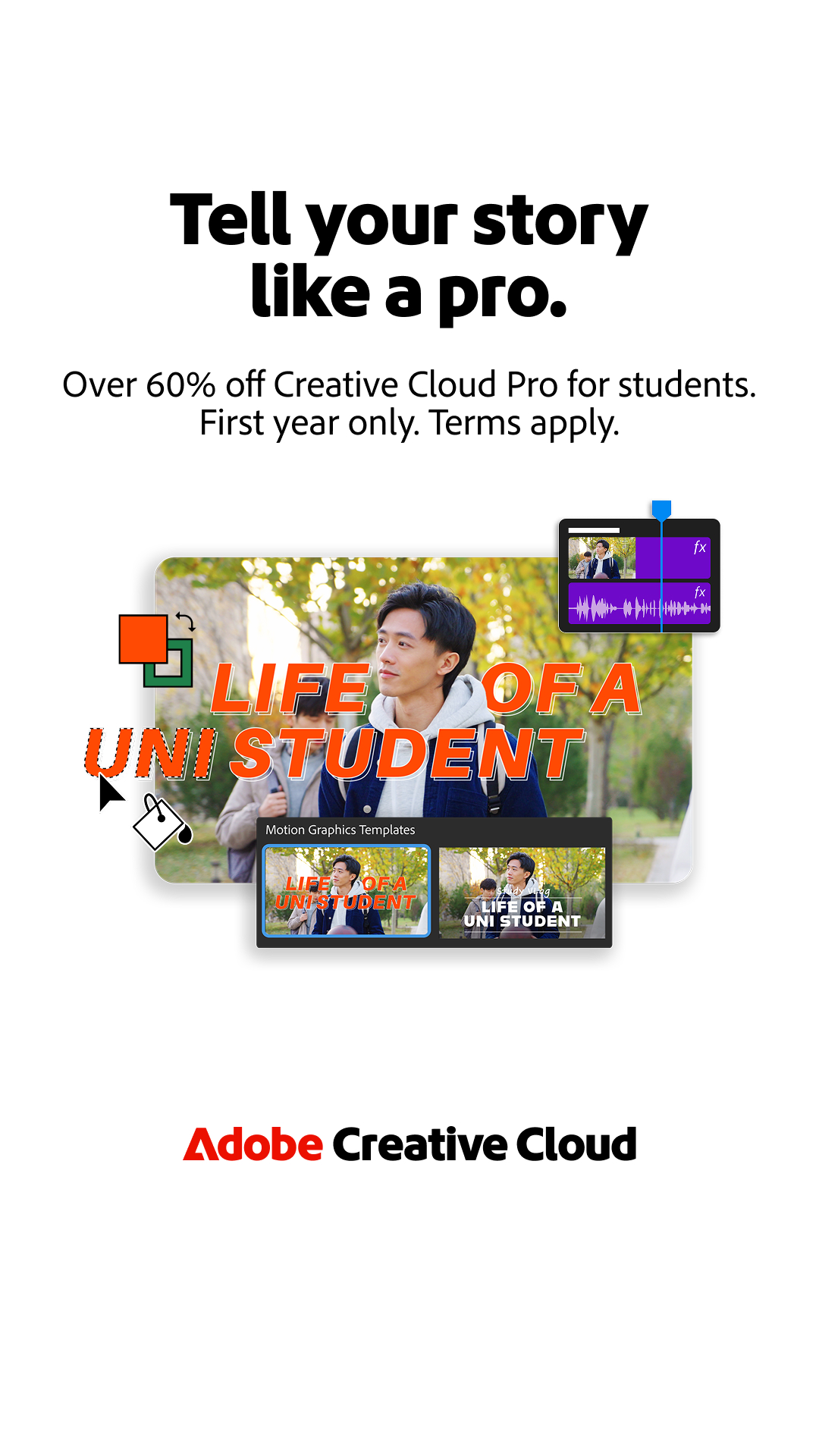 Adobe Creative Cloud Facebook ad