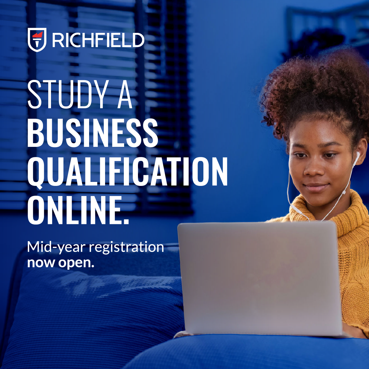 Richfield Education Facebook ad: Business doesn’t only happen in boardrooms anymore.