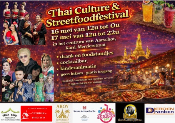 Jonas Vandersmissen Facebook ad: Thai culture & streetfoodfestival (Aarschot)