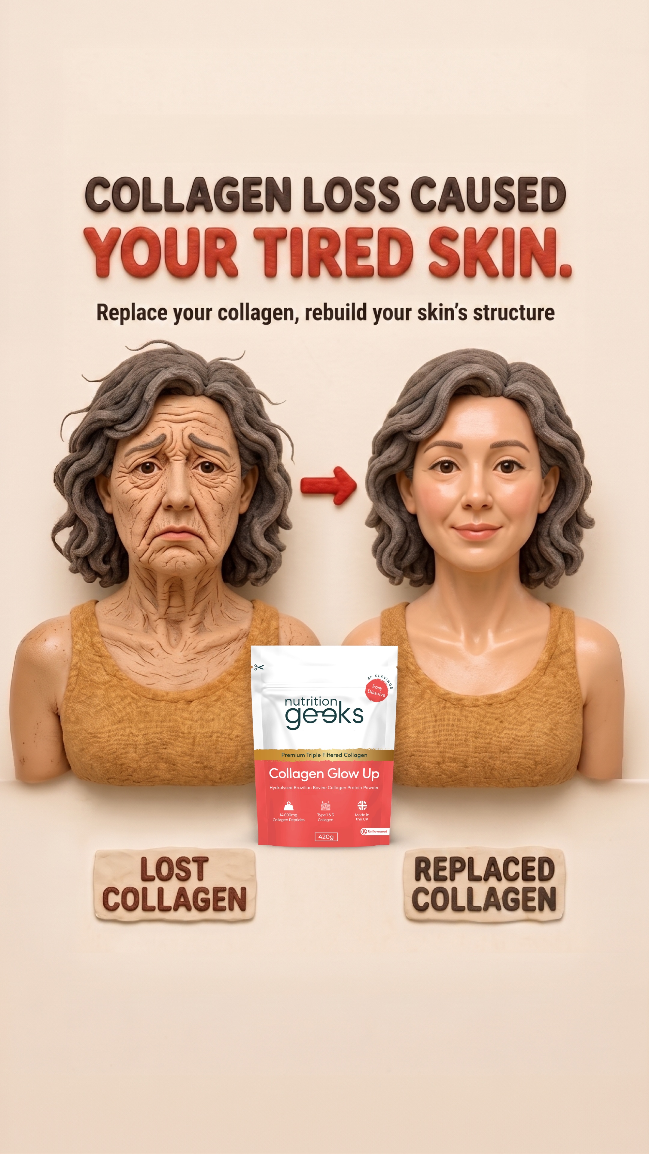 Radiant Over 40 Facebook ad